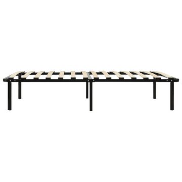 vidaXL Bett Bettgestell Schwarz Metall 90×200 cm