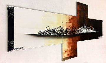 WandbilderXXL XXL-Wandbild Dusk Till Dawn 240 x 110 cm, Abstraktes Gemälde, handgemaltes Unikat
