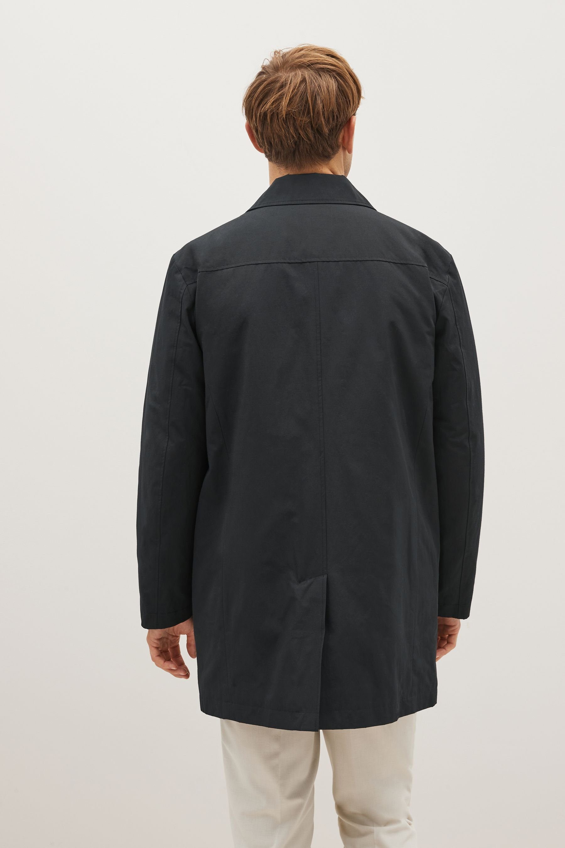 Next Regenmantel Mac Coat Black (1-tlg)