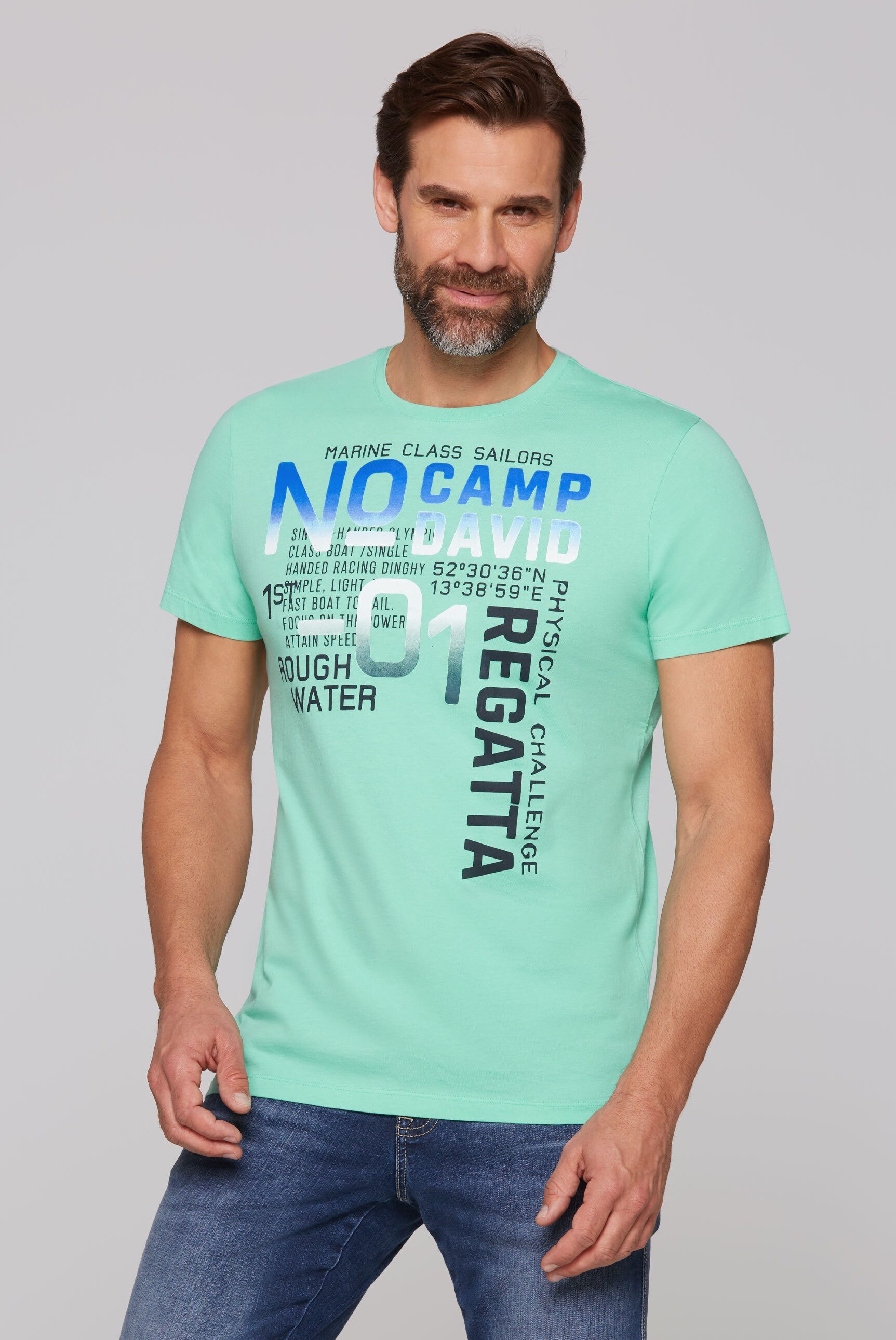 CAMP DAVID Rundhalsshirt aus Baumwolle günstig online kaufen