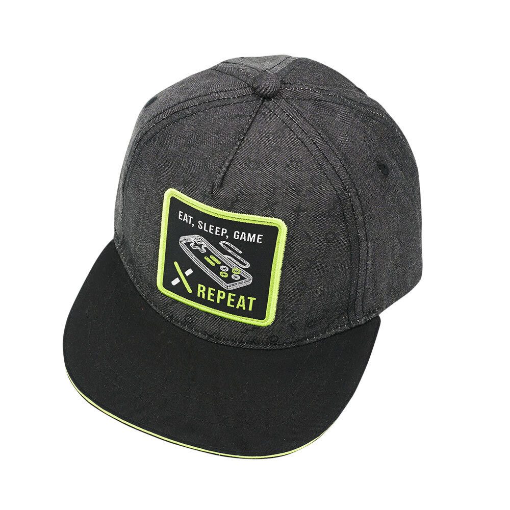 MAXIMO Flat Cap KIDS BOY-Cap "repeat" Snap-back Verschluss (1-St)