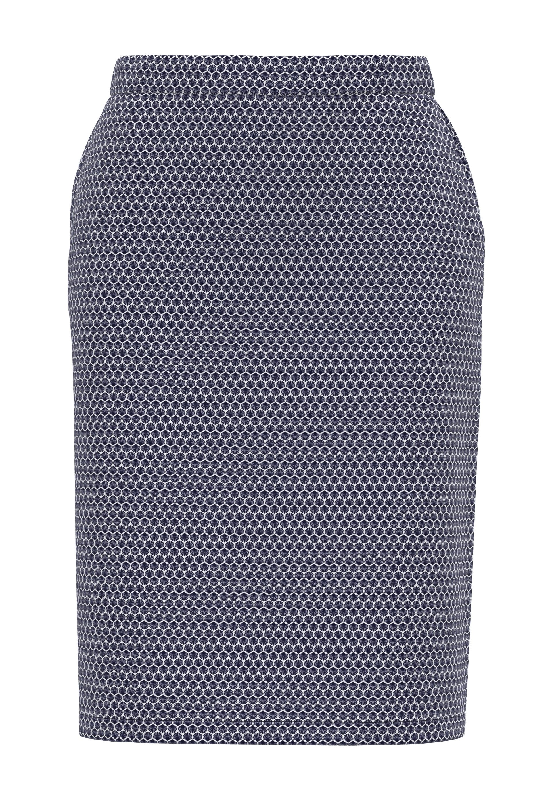 FRANK WALDER Bleistiftrock im minimal Print