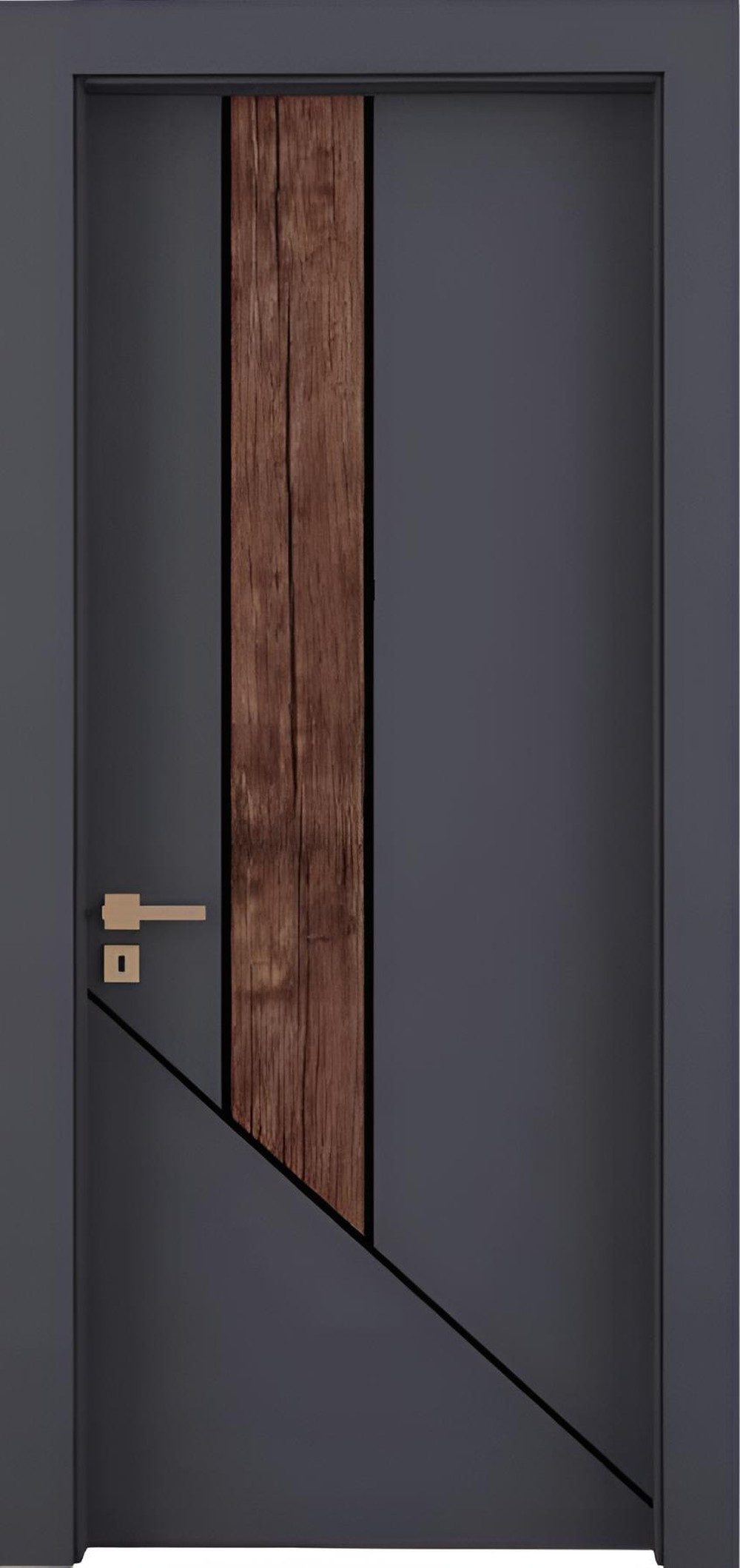 Xlmoebel Zimmertür Luxuriöse Graue Designer Innentür für Hotels und Wohnungen, Made in Europa