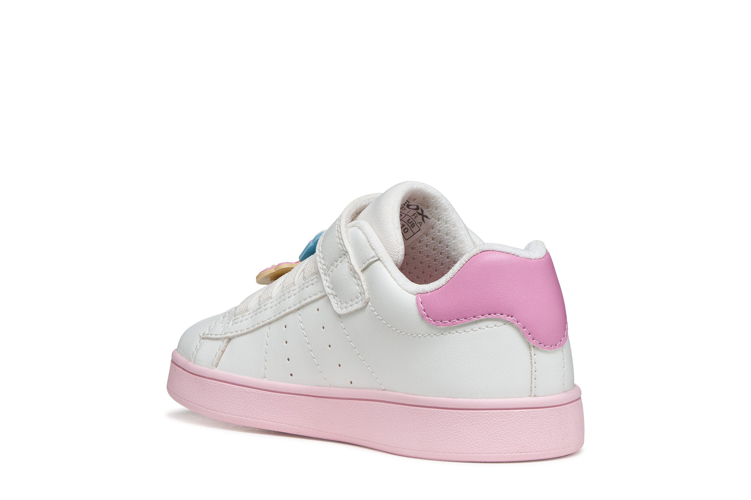 Geox J ECLYPER GIRL Sneaker Slipper mit Kontrastbesatz, Größenschablone zum Download