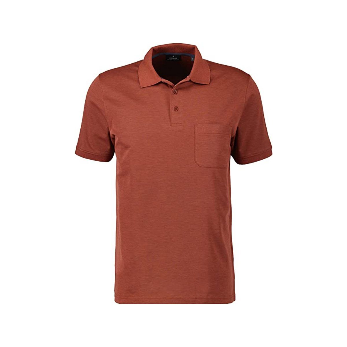 RAGMAN Poloshirt rot passform textil (1-tlg) 543 TERRA