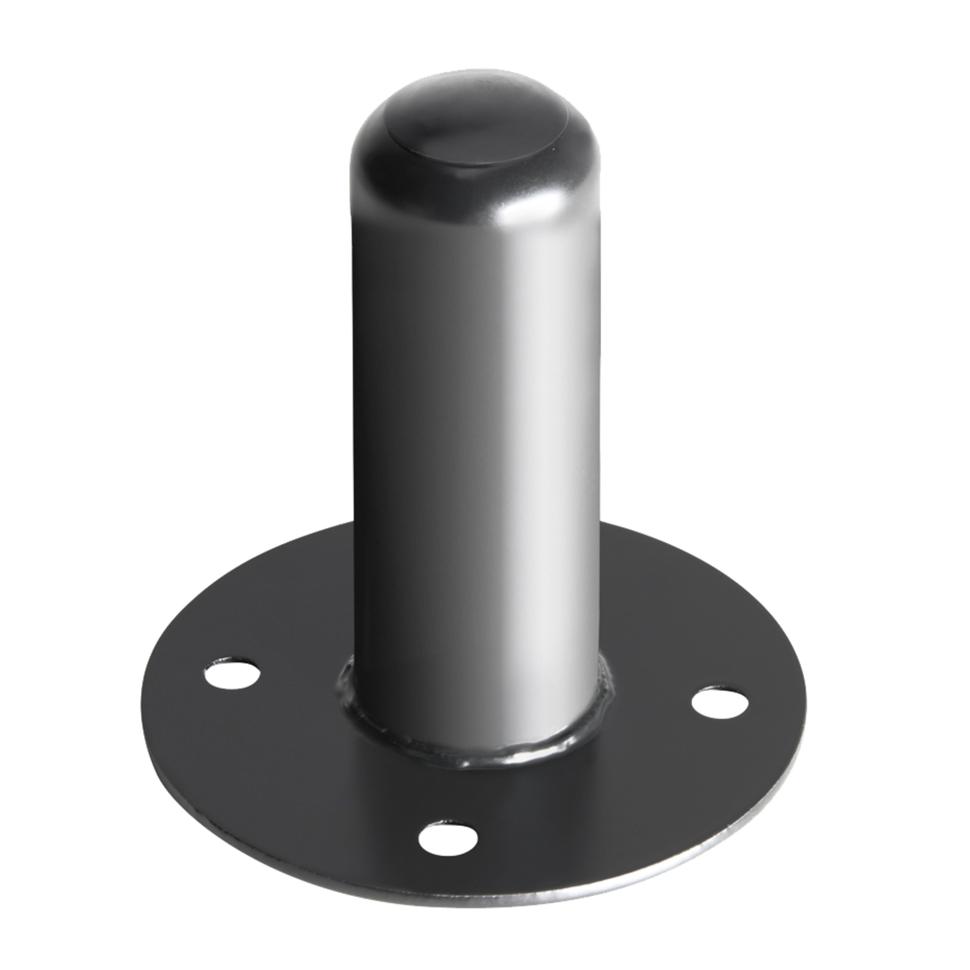 MUSIC STORE Lautsprecherständer, (Einbauflansch Stahl 36mm Schwarz Stativzubehör für Boxen-/Leuchtenstative, Lautsprecher Stative, Stativzubehör, Einbauflansch, Stahl 36mm, Schwarz, Stativzubehör)