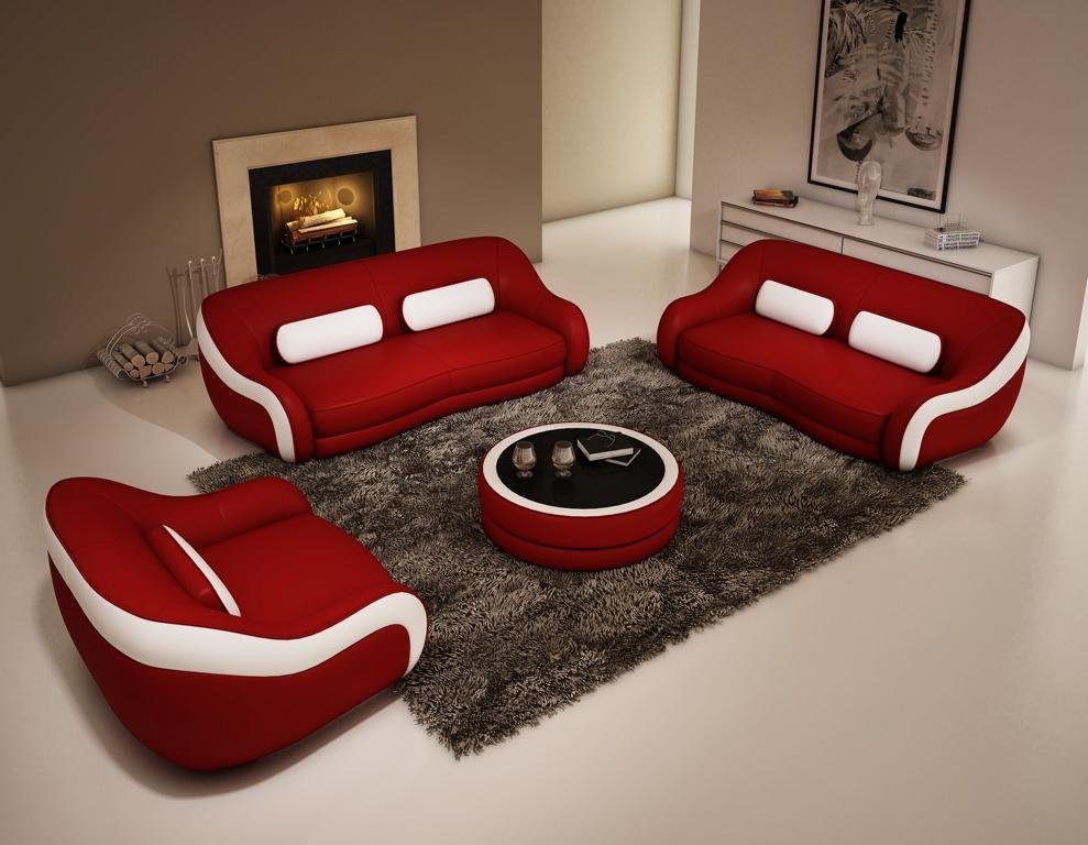 JVmoebel Sofa Schwarze Sofagarnitur 3+2 Design Neu, Set Couch in Modernes Made Europe