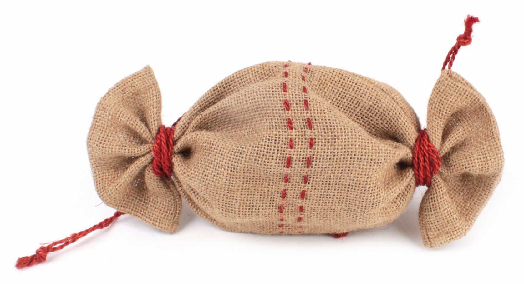 El Puente Jutesäckchen Jute-Sack mit zwei Zugbändern, Handmade, Fair Trade