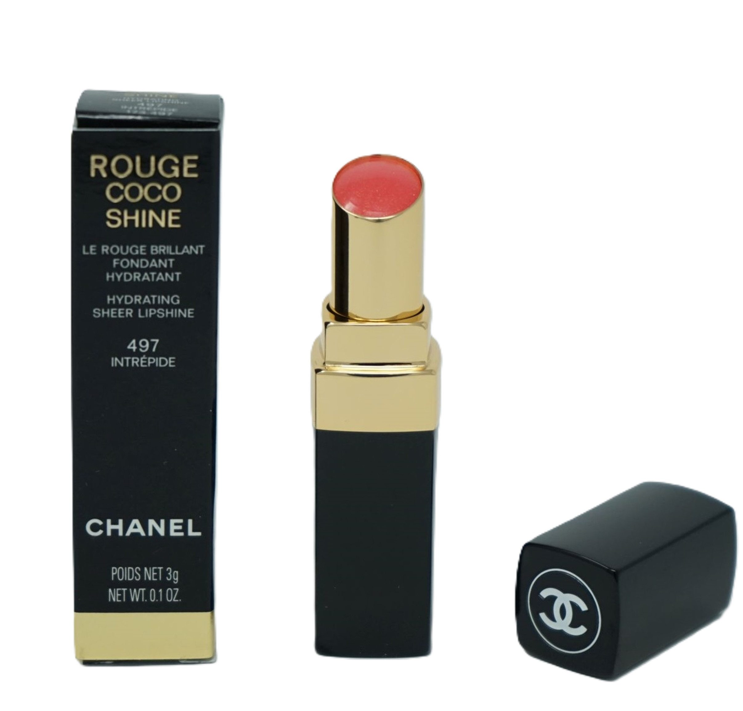 Lippenstift Chanel Rouge Coco Shine Le Rouge Creme Lippenstift 3g 497 Intrepide