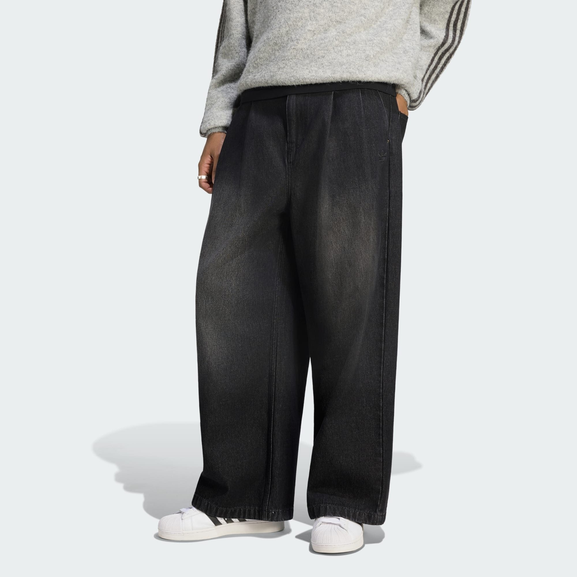 adidas Originals Weite Jeans JEANS, MITTELHOCH, WEITES BEIN (1-tlg)