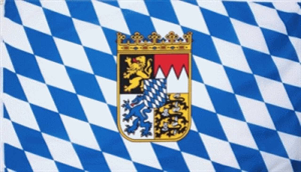 flaggenmeer Flagge Bayern mit Wappen 80 g/m²