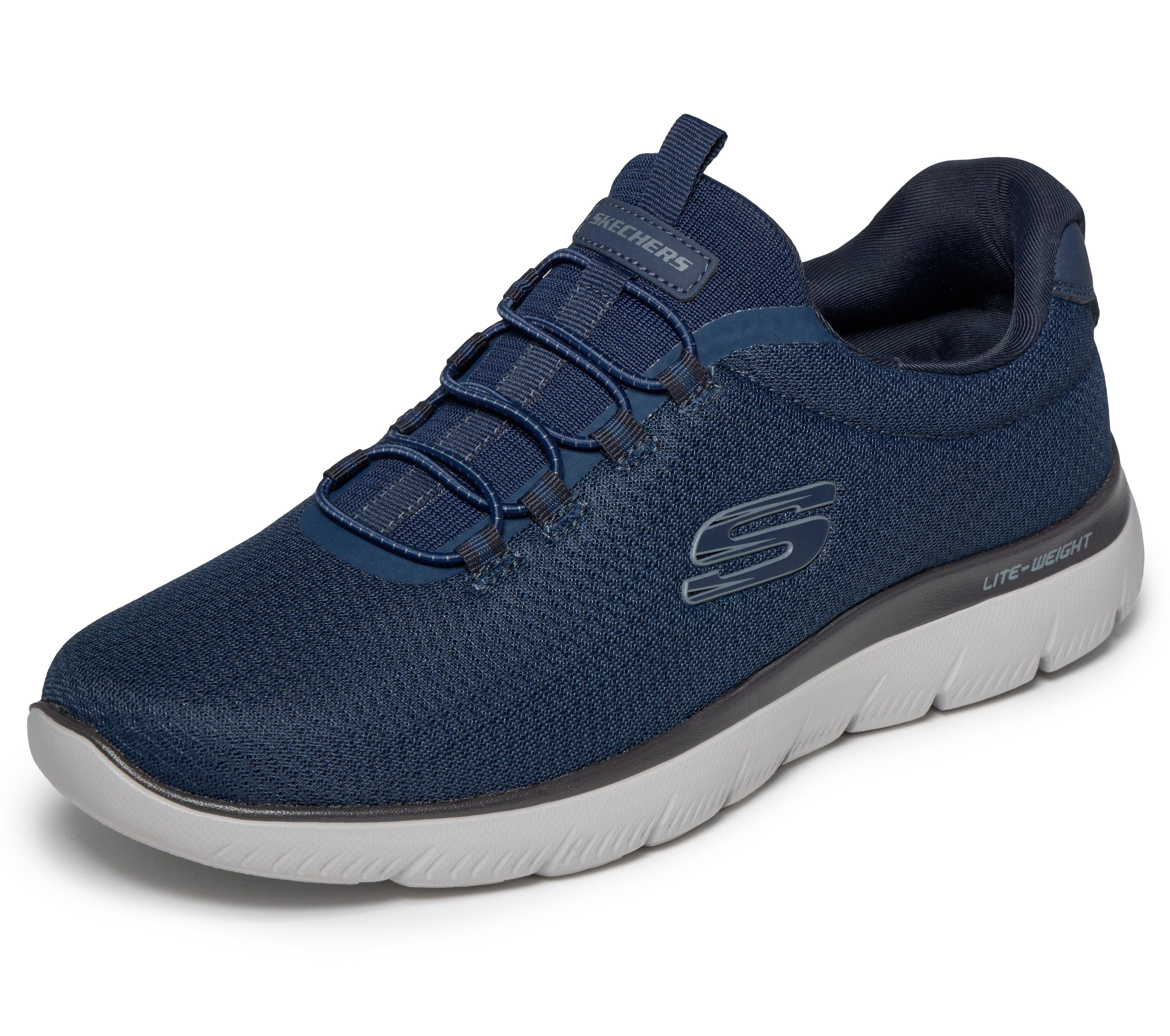 Skechers SUMMITS-CORLEN Slip-On Sneaker Schlupfschuh, Halbschuh, Freizeitschuh, Maschinenwäsche