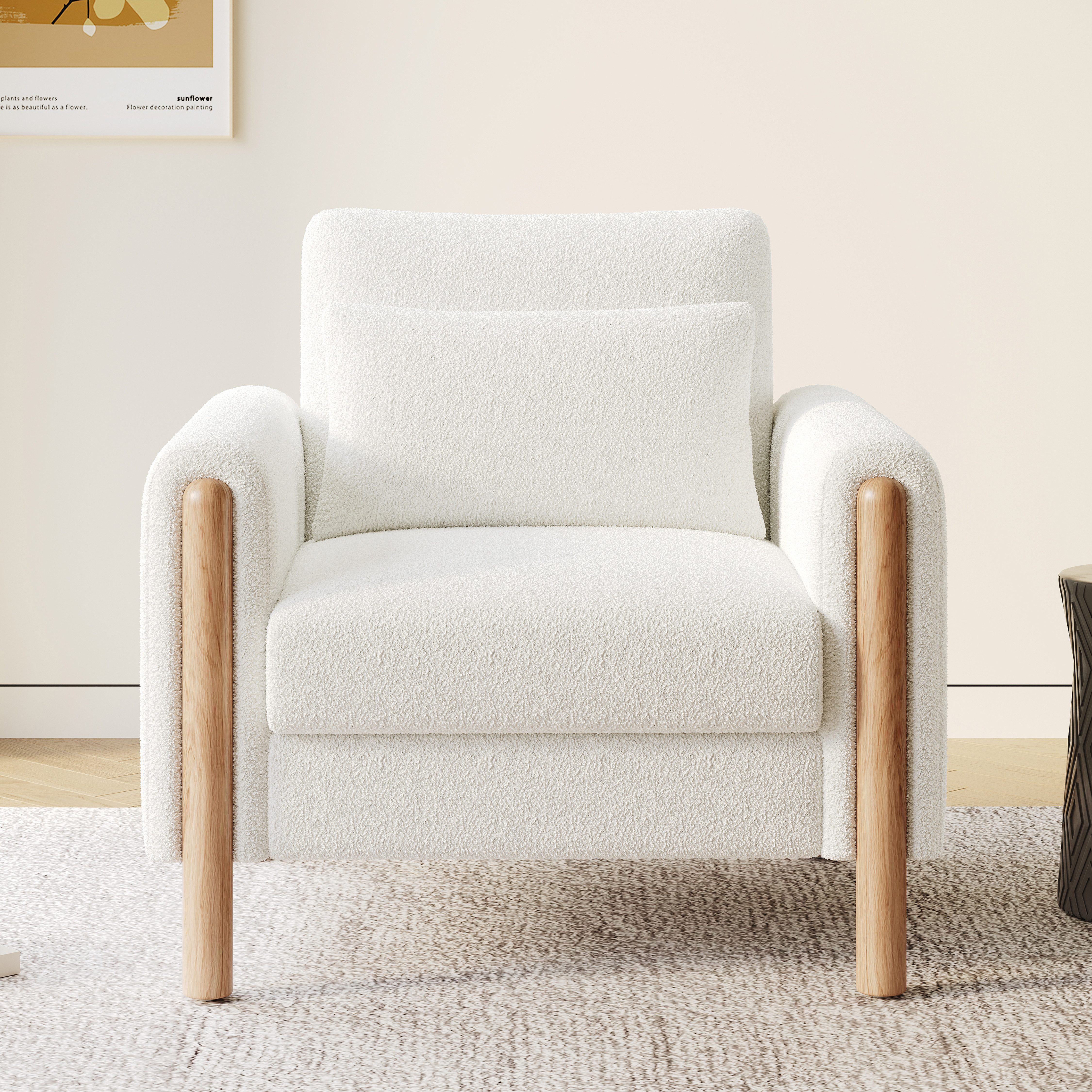 OKWISH Sessel Dickem Teddy-Samt (Polstersessel, Relaxsessel, günstig online kaufen