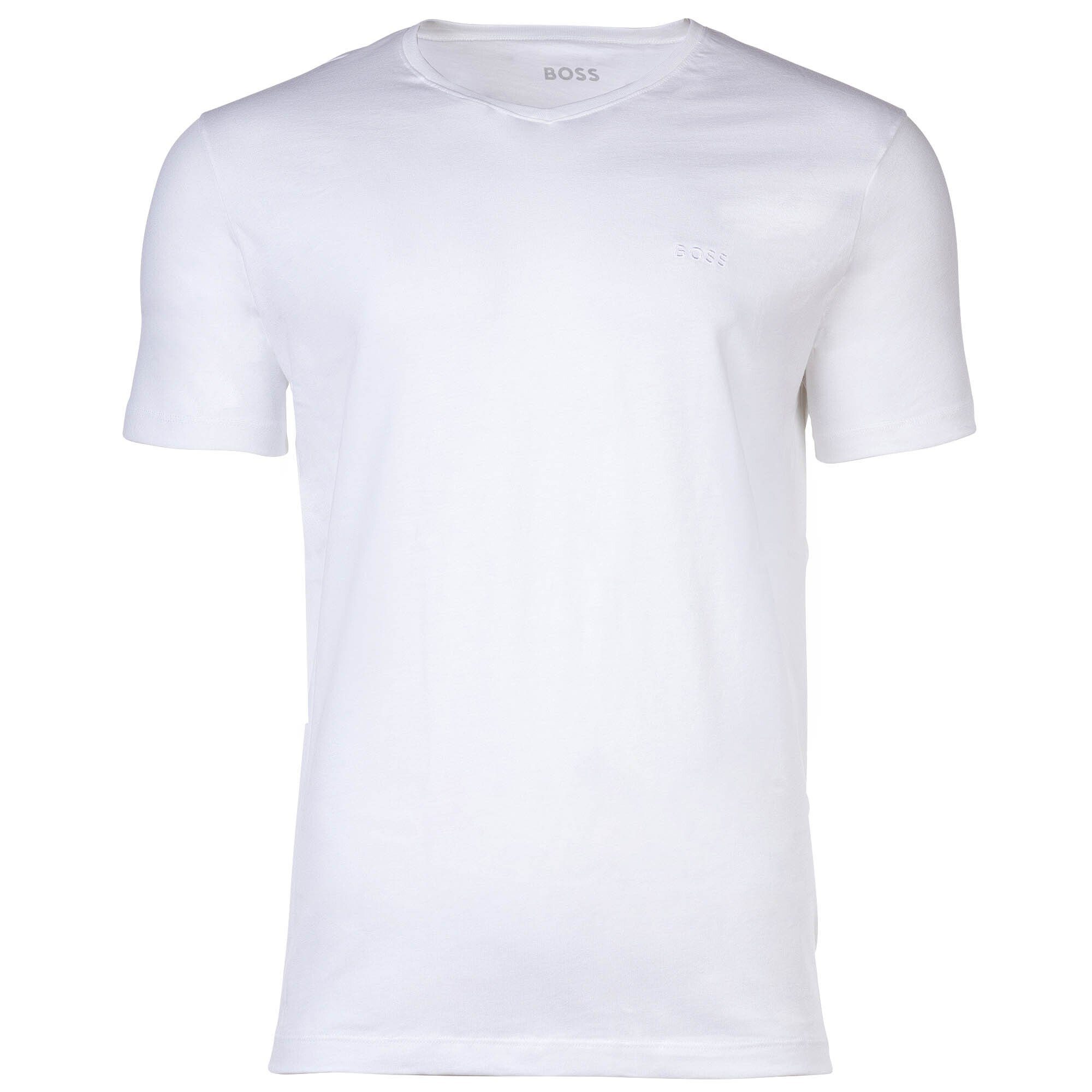 Weiß - T-Shirt TShirtRN 4er T-Shirt, BOSS Comfort Herren Pack
