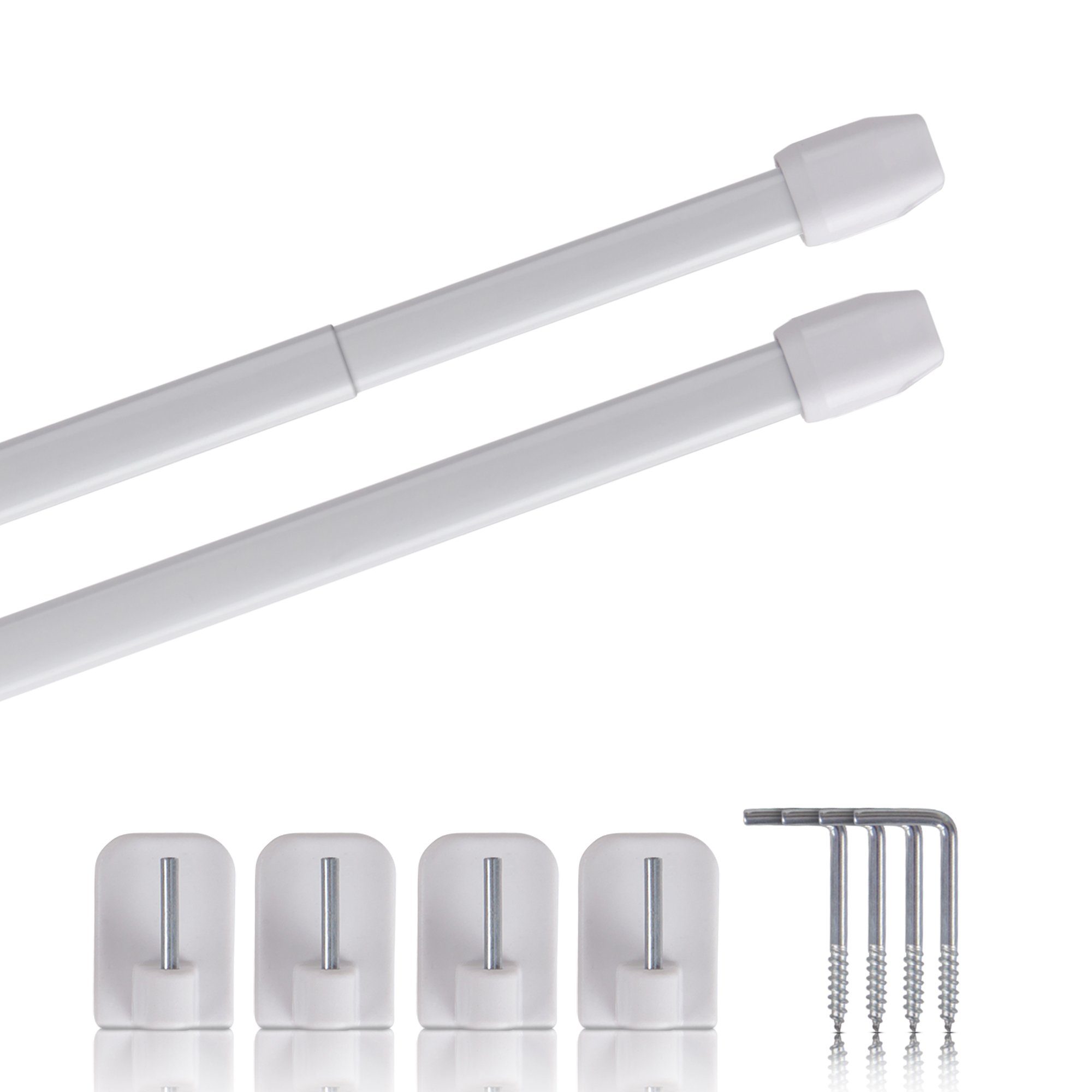 Bestlivings Gardinenstange Bistrostange Vitragestange (2er-Pack), ausziehba günstig online kaufen
