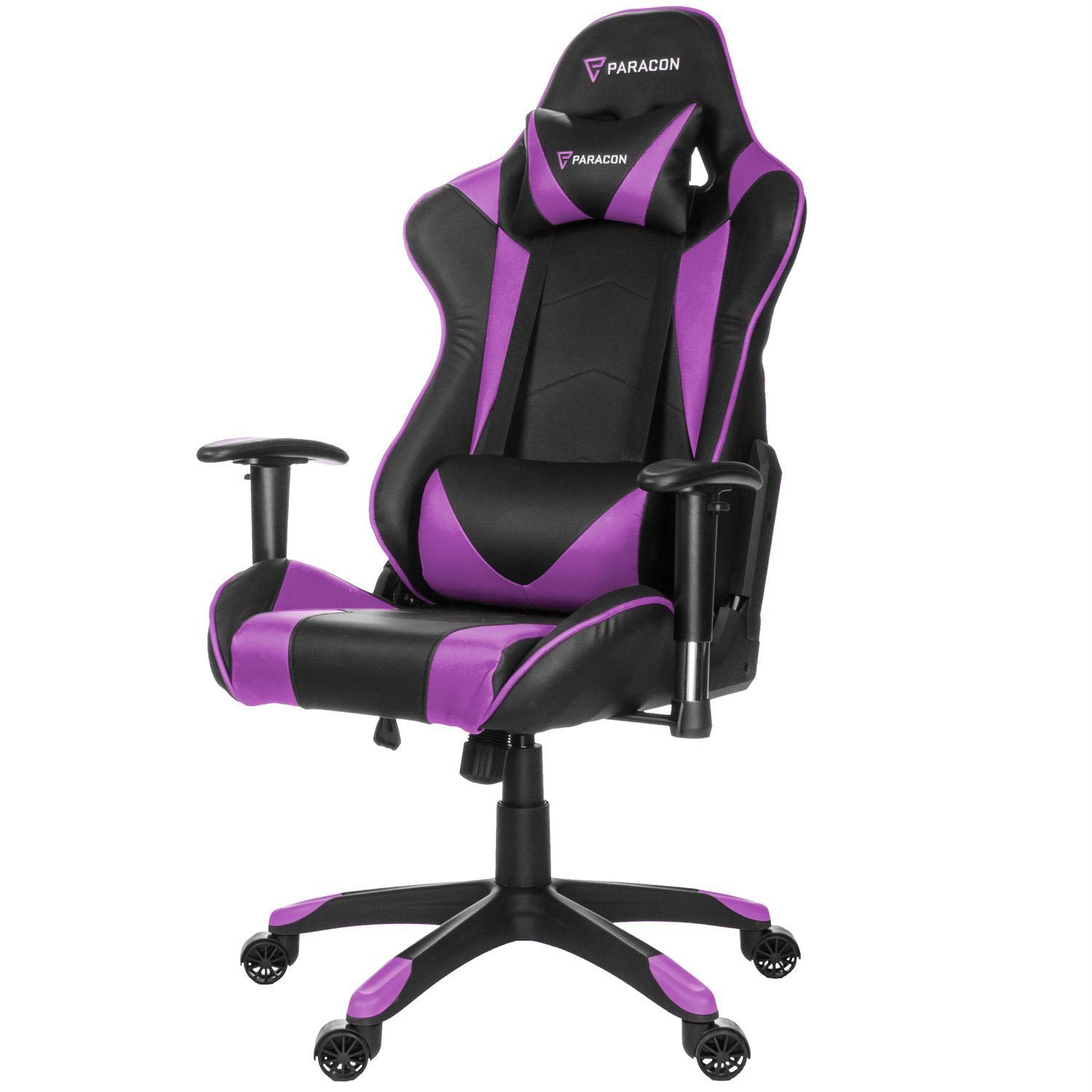 ebuy24 Gaming-Stuhl Paracon Pink Gaming und Stuhl inkl. Knight Nackenkissen