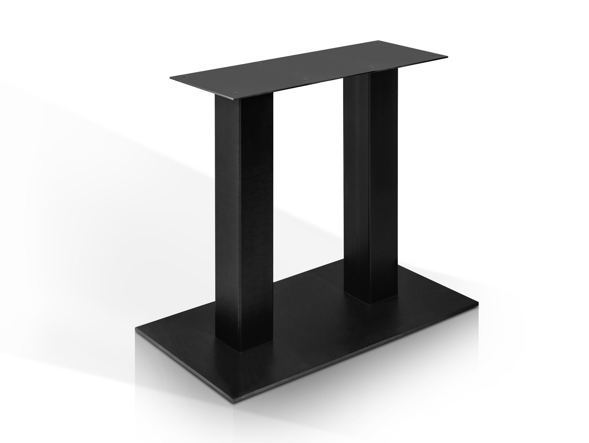 Moebel-Eins Esstisch, Tischgestell, GASTRO schwarz Tischgestell Stahl, Material für