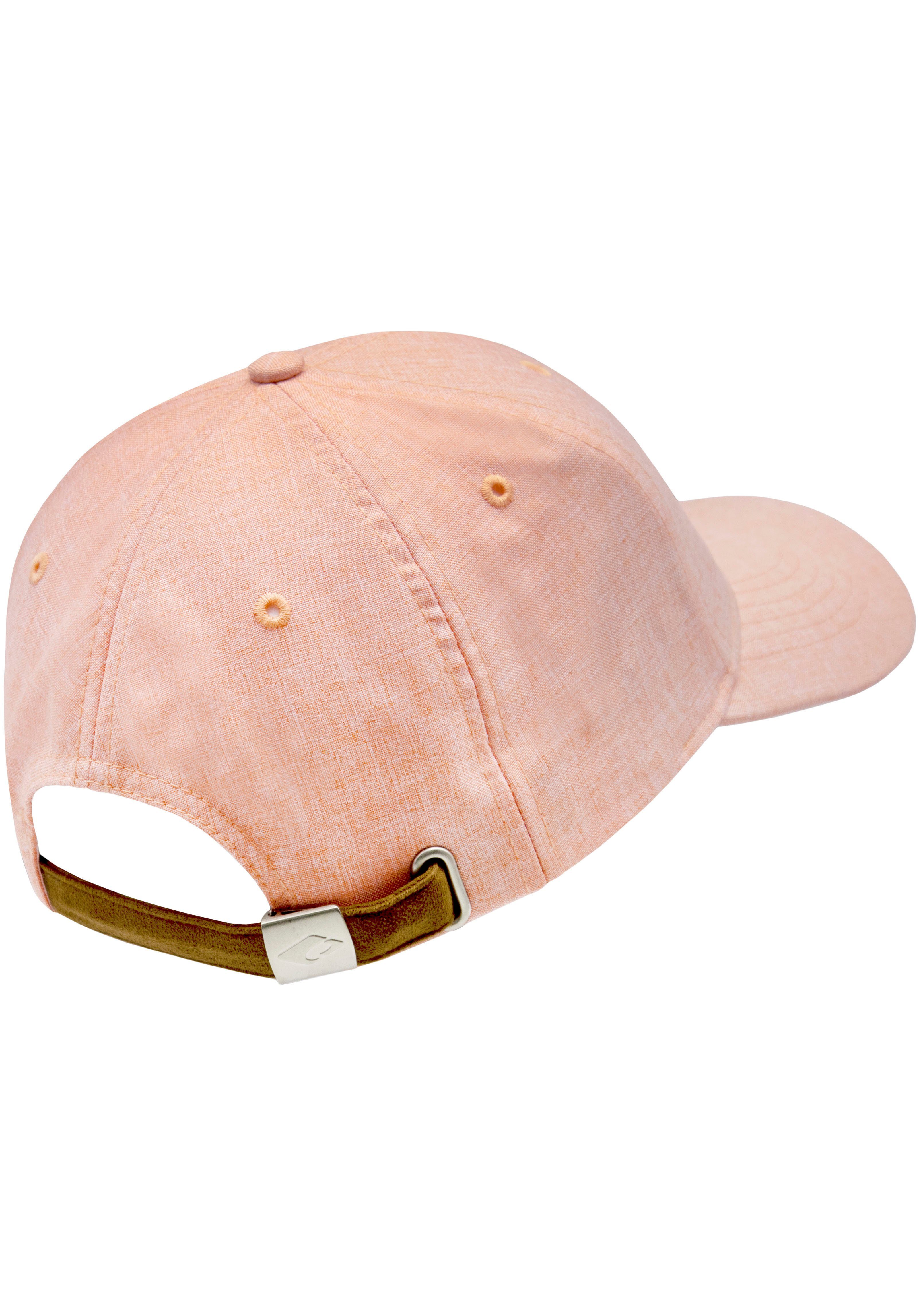 Cap melierter verstellbar Amadora in One chillouts Baseball Hat Optik, lachs Size,