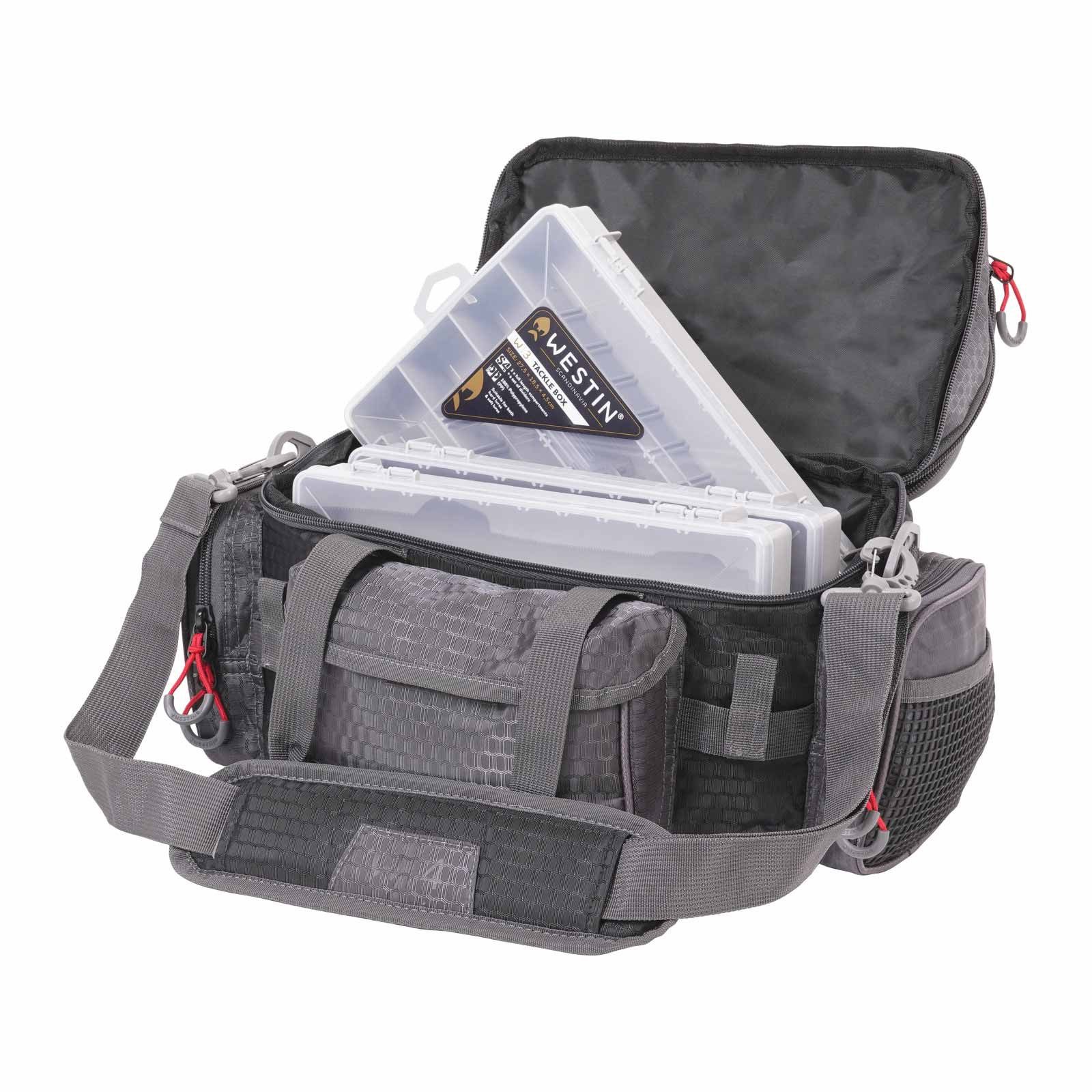 WESTIN Angelkoffer, Westin W4 Lure Bag Plus 4 Boxes Small Titanium Black Angeltasche