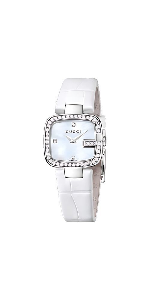 GUCCI Luxusuhr GUCCI G-Gucci Weiß Leder YA125514
