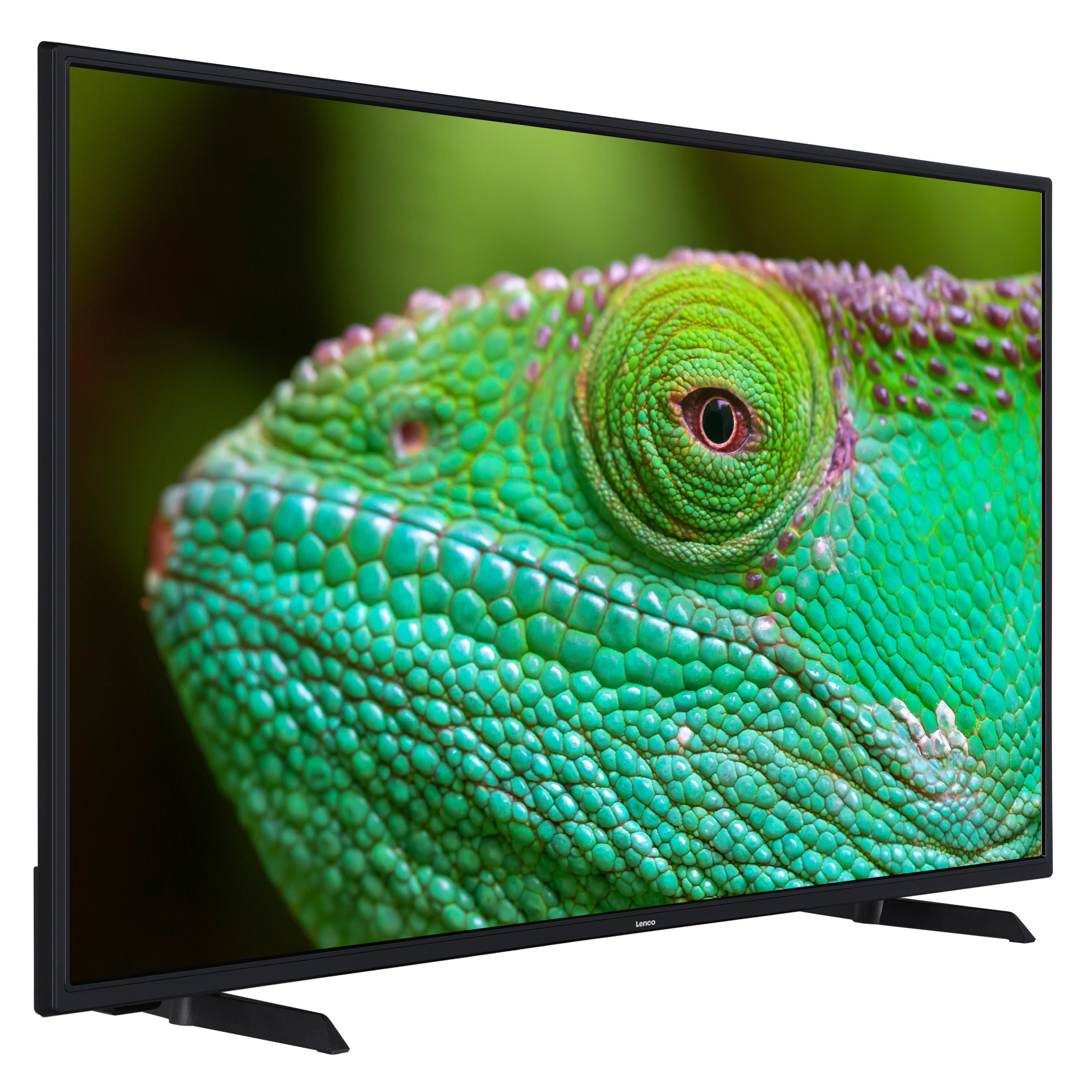 Lenco Lenco LED-4353BK LED-Fernseher (109 cm/43 Zoll, LED, Smart-TV, 4K HDR mit vorinstallierten Apps, Chromecast & direktes Local Dimming)