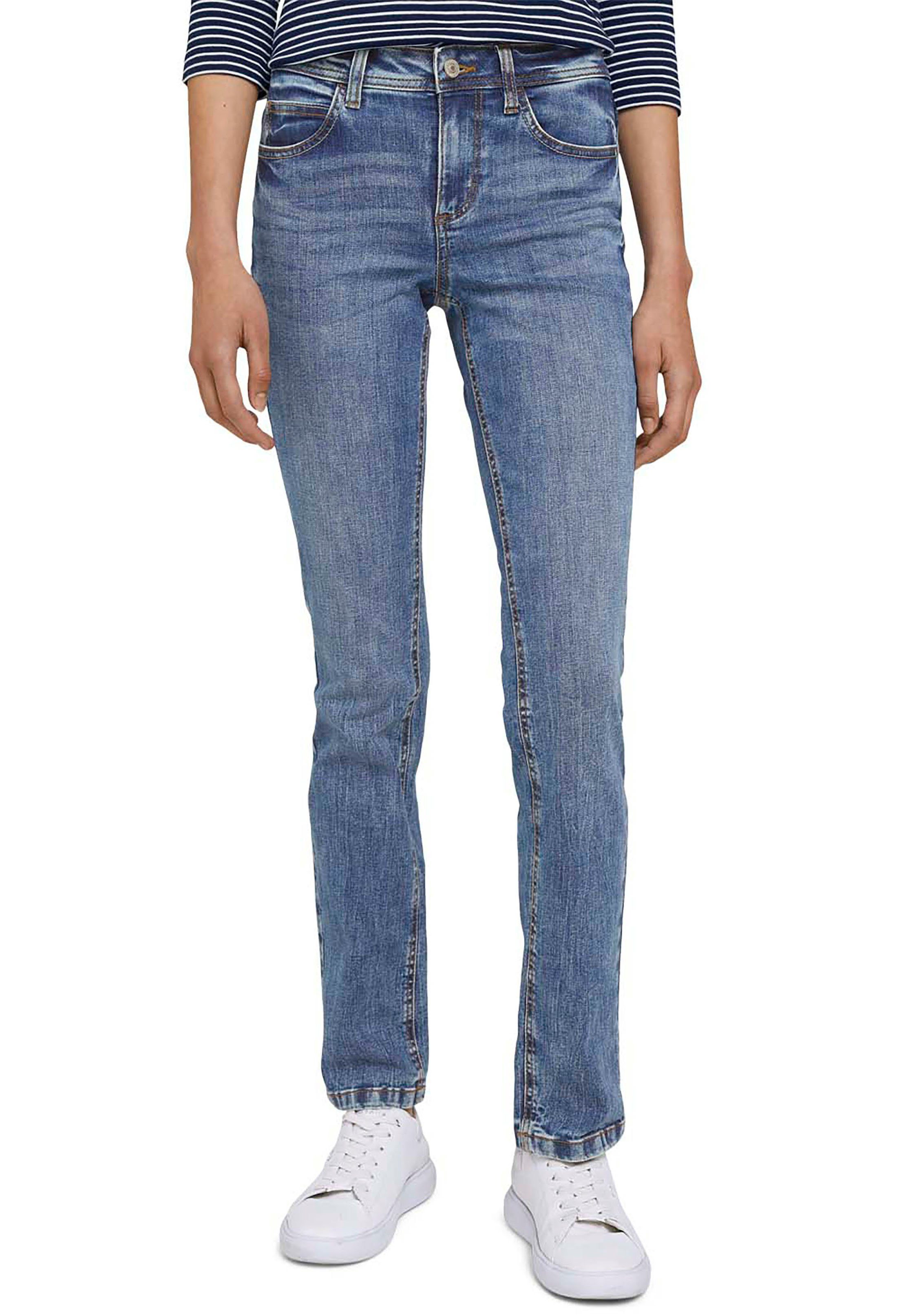 TOM TAILOR Straight-Jeans Alexa Straight in gerader "Straight" 5-Pocket-Form