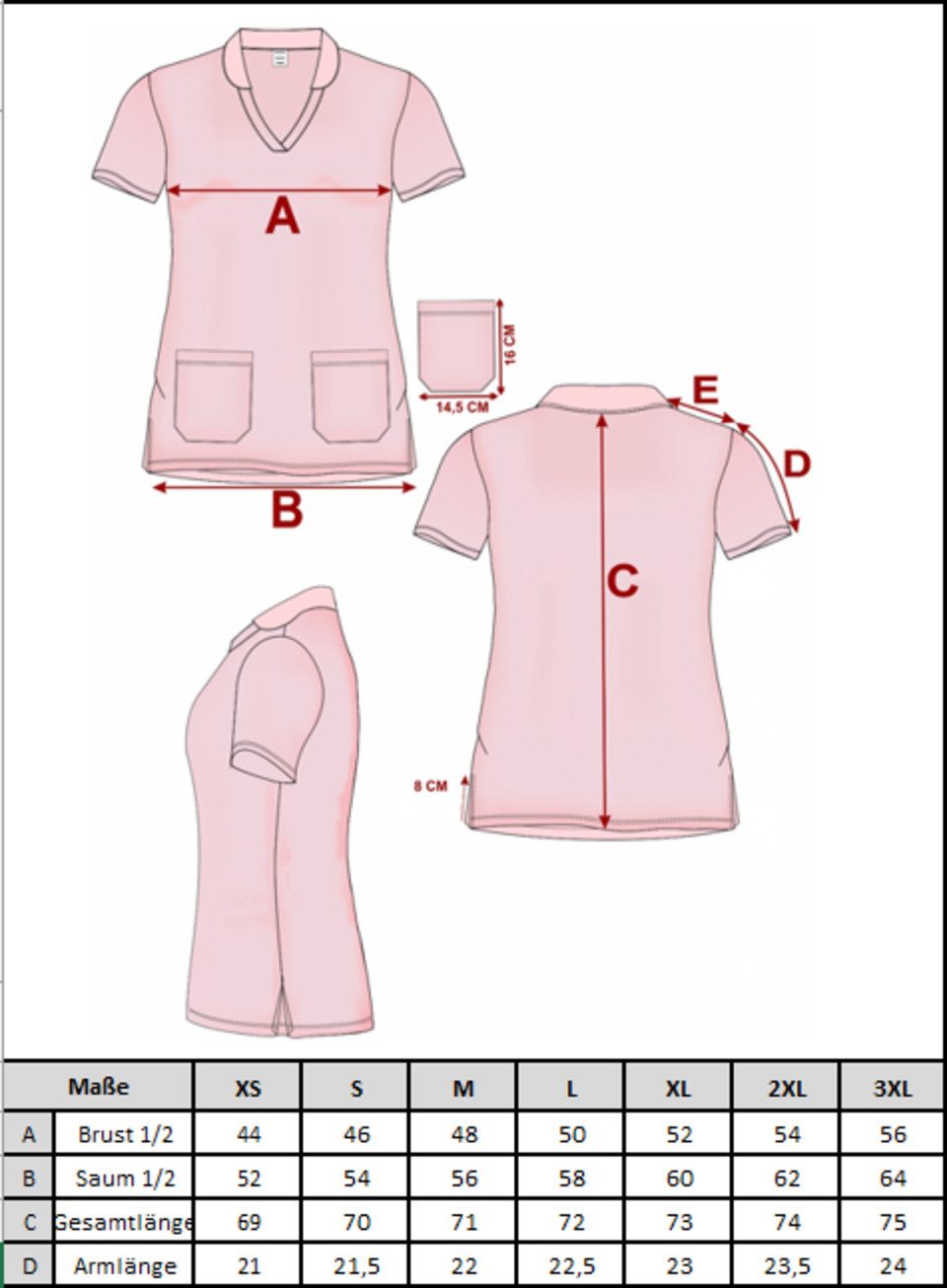 Ismont Longtunika Damen Polo Tunika / 01 M066-70