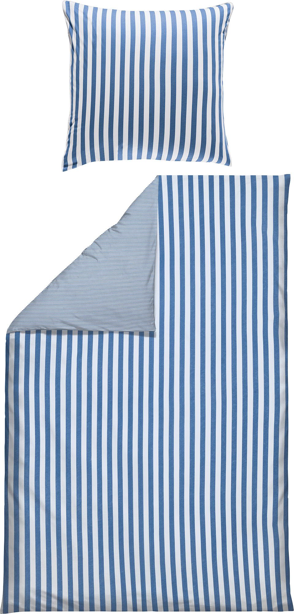 Erwin Müller Bettwäsche Wendebettwäsche, Biber, Streifen günstig online kaufen