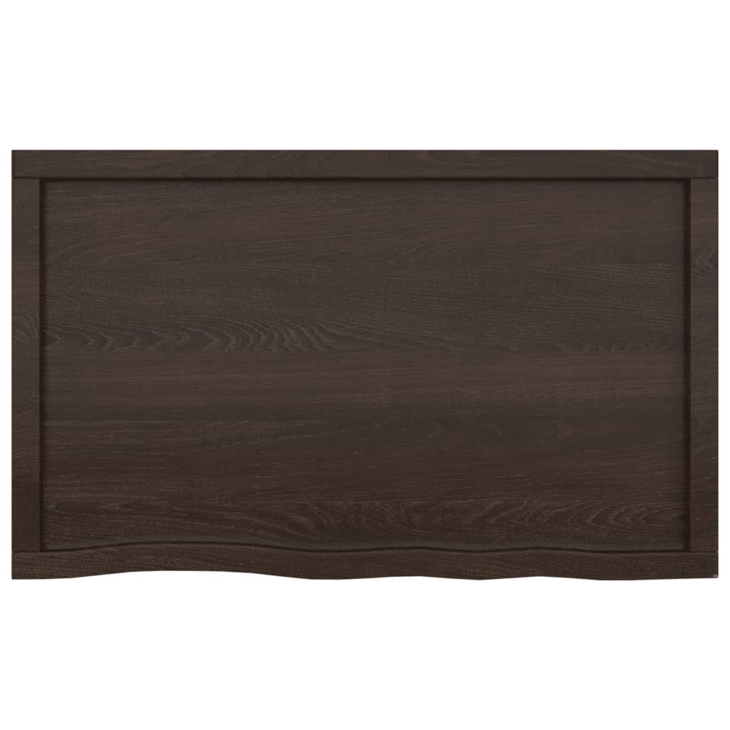 Massivholz Behandelt 100x60x(2-6)cm Tischplatte furnicato Eiche