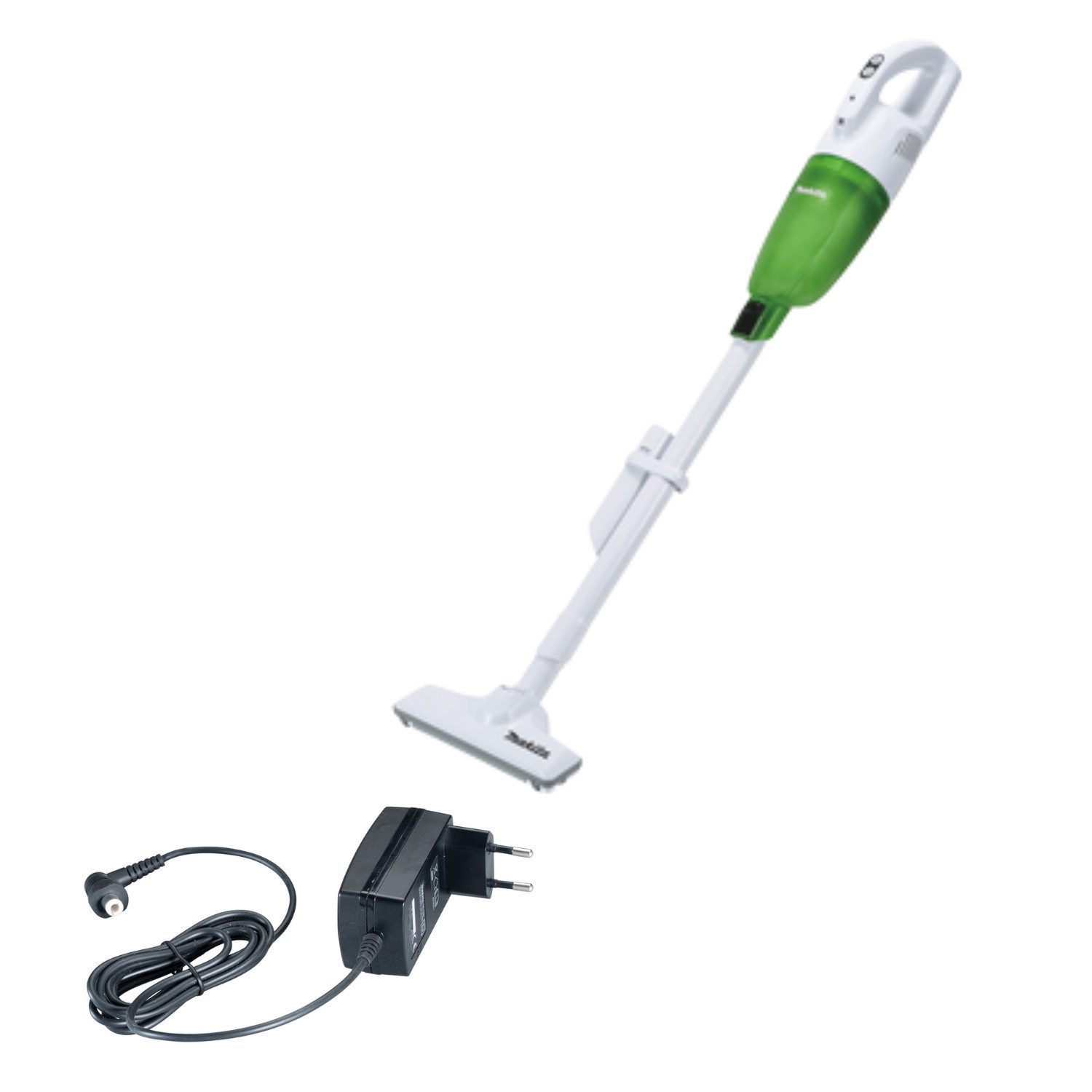 Makita Akku-Stielstaubsauger Akku-Staubsauger CL117FDX1 12 V max inkl. Ladekabel, weiß/blau, 29 W, beutellos