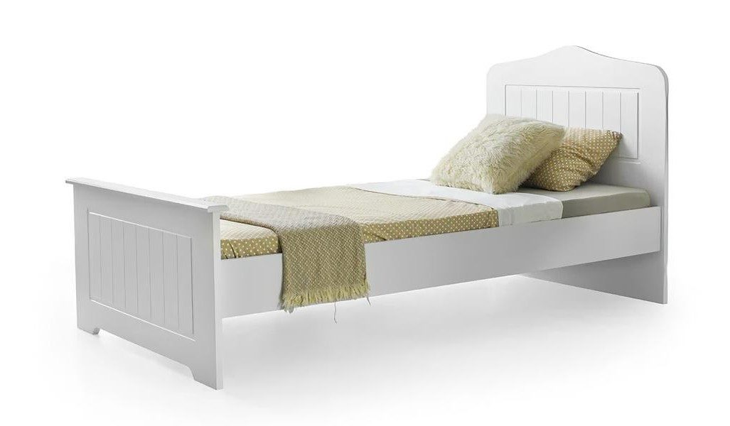 Xlmoebel Kinderbett Einzelbett von XLMOEBEL in Weiß, modernes Design aus Holz (Einzelbett, 1-tlg., Einzelbett), Made in Europa