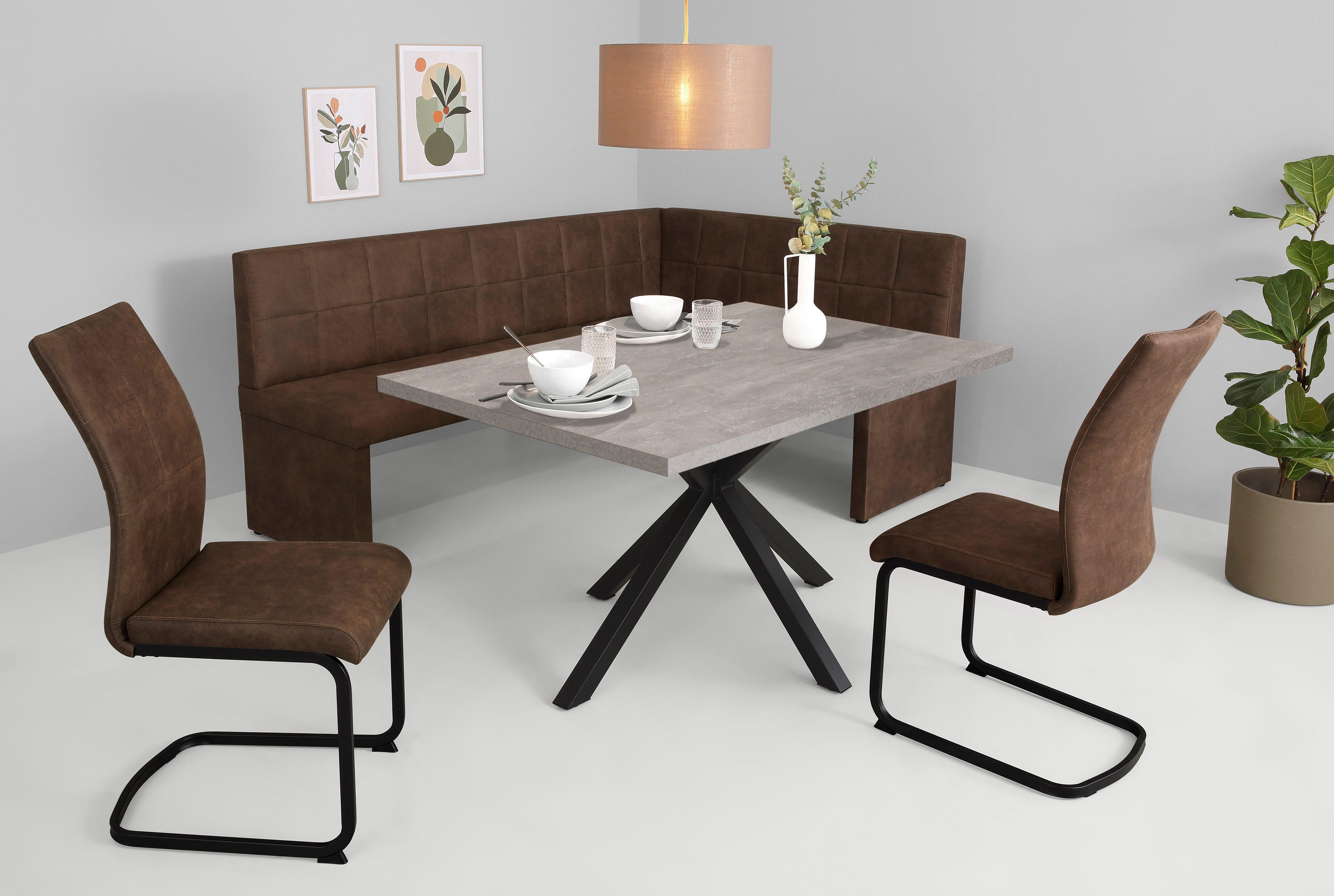 HELA Essgruppe SPREE, (4-tlg), Esstisch 140x90 günstig online kaufen