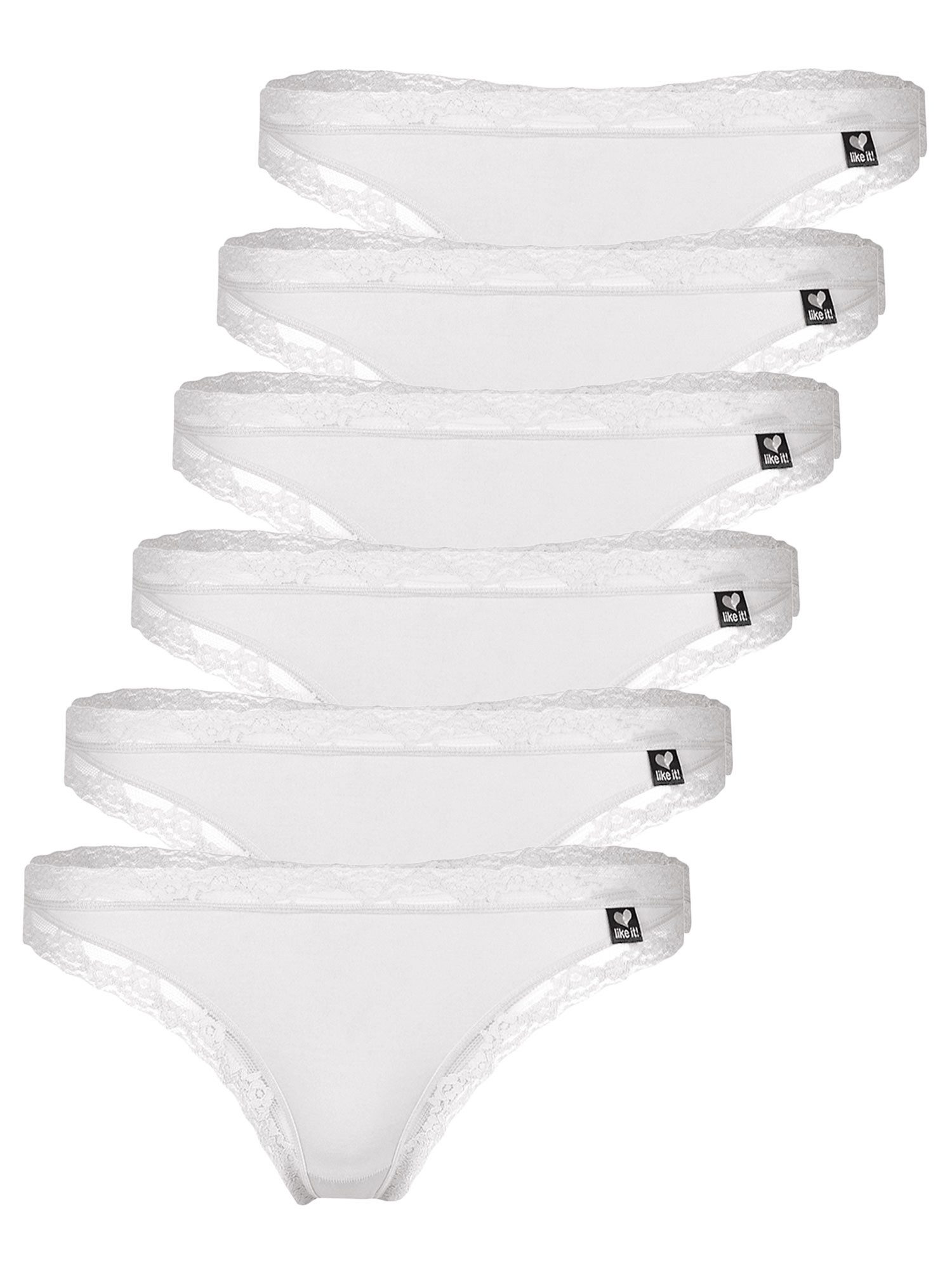 String 6er Pack Damen String Olivia