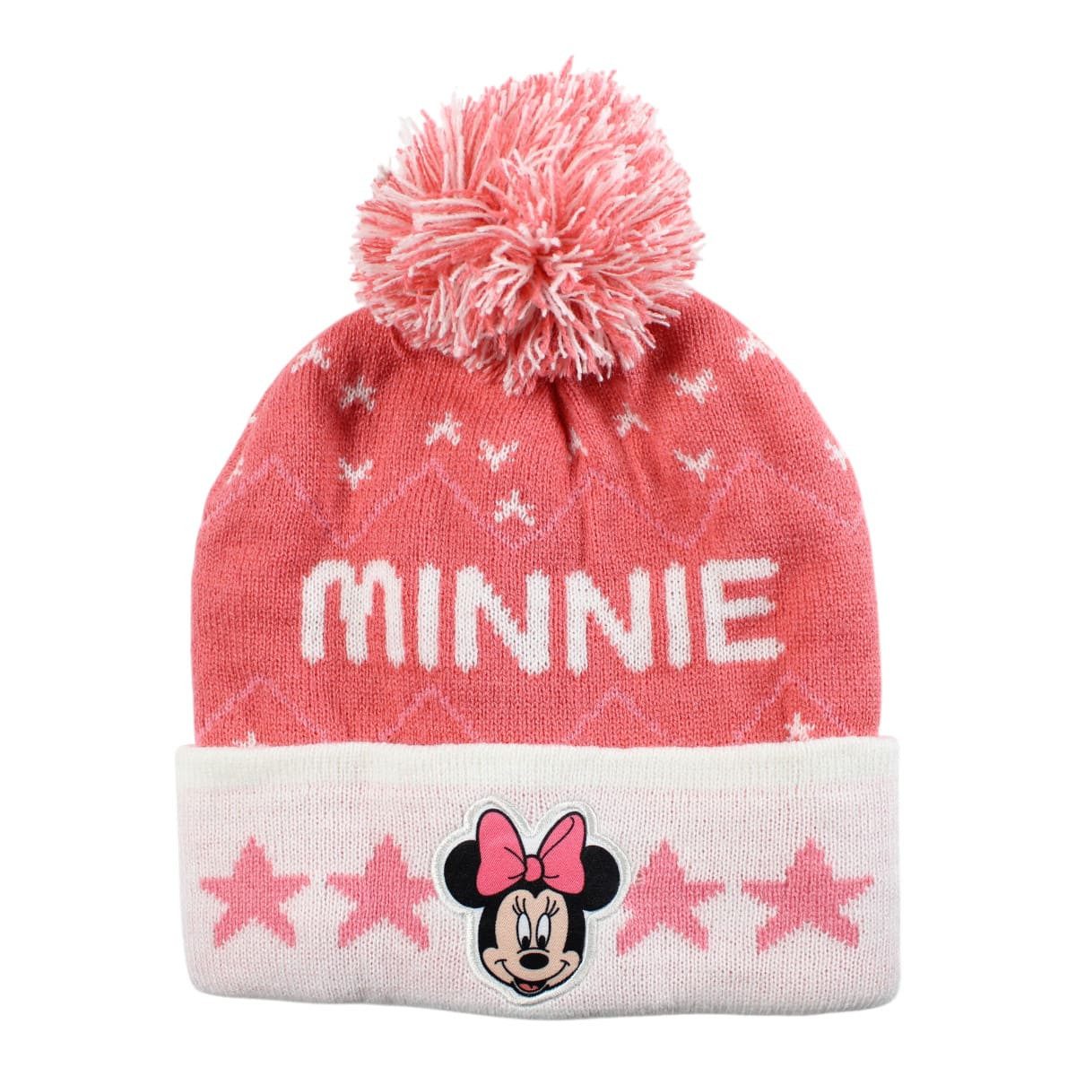 Disney Fleecemütze Disney Minnie Maus 3tlg Set Kinder Wintermütze Snood plus Handschuhe (Spar-Set, 3-St) Gr. 54/56