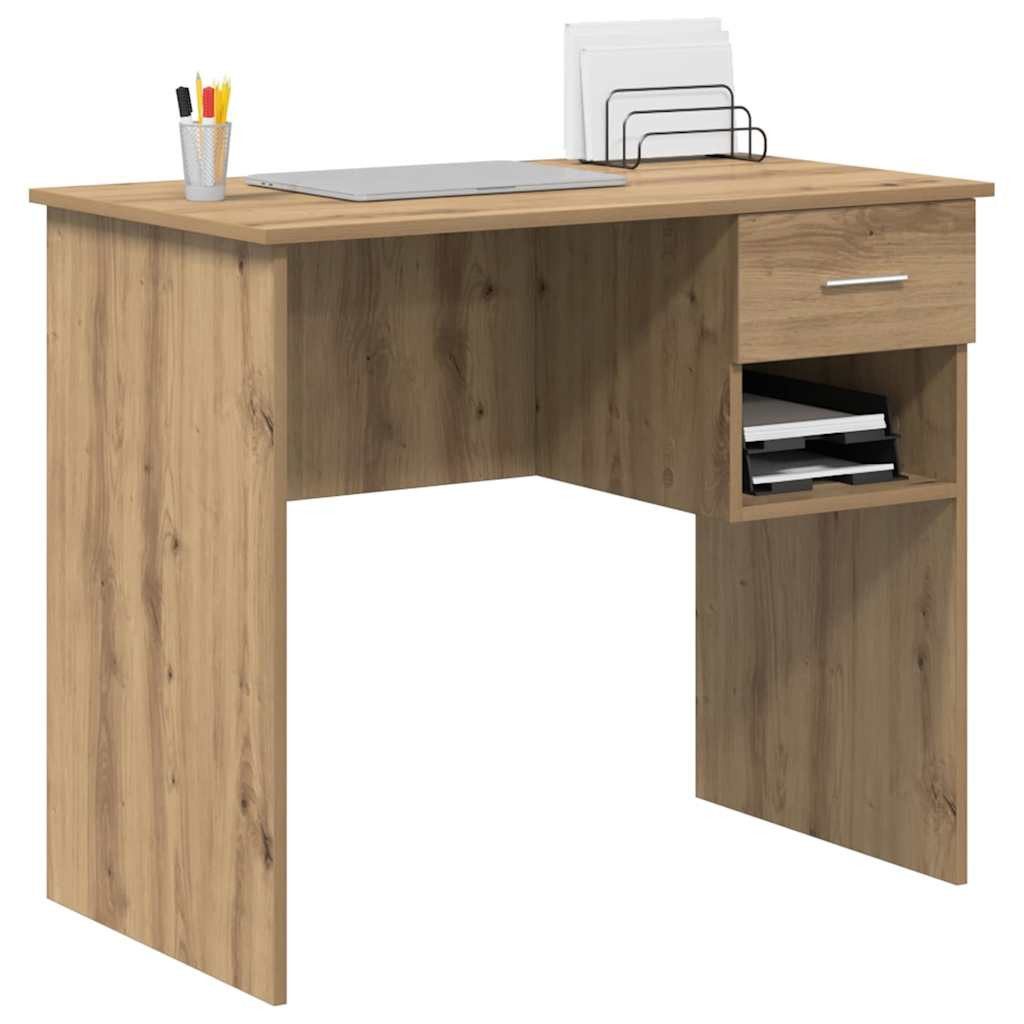 vidaXL Schreibtisch Schreibtisch Artisan-Eiche 90 x 49 x 75 cm Holzwerkstof günstig online kaufen