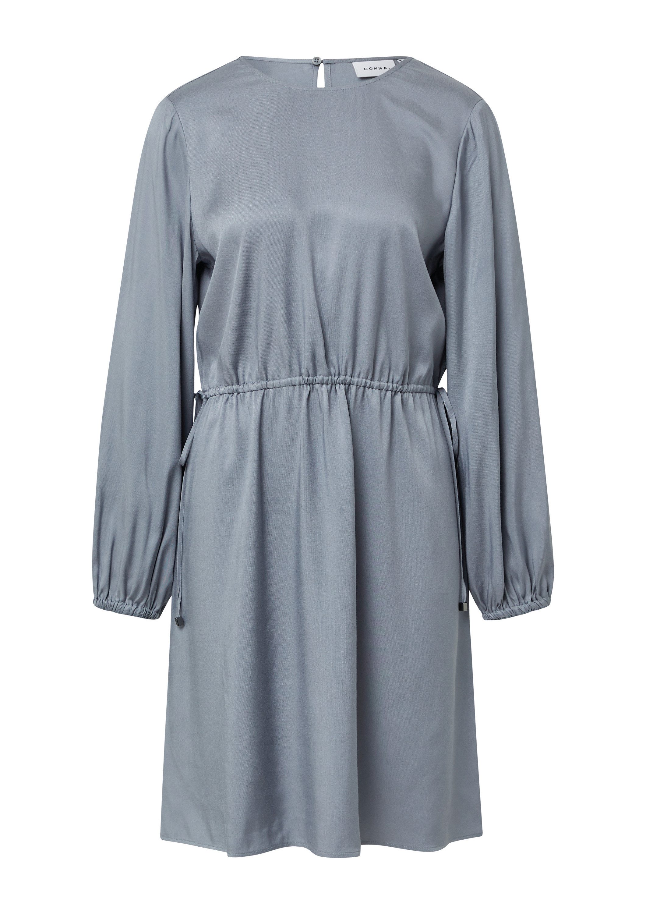 comma Minikleid Kleid Kurzes Viskosekleid mit regulierbarer Taille
