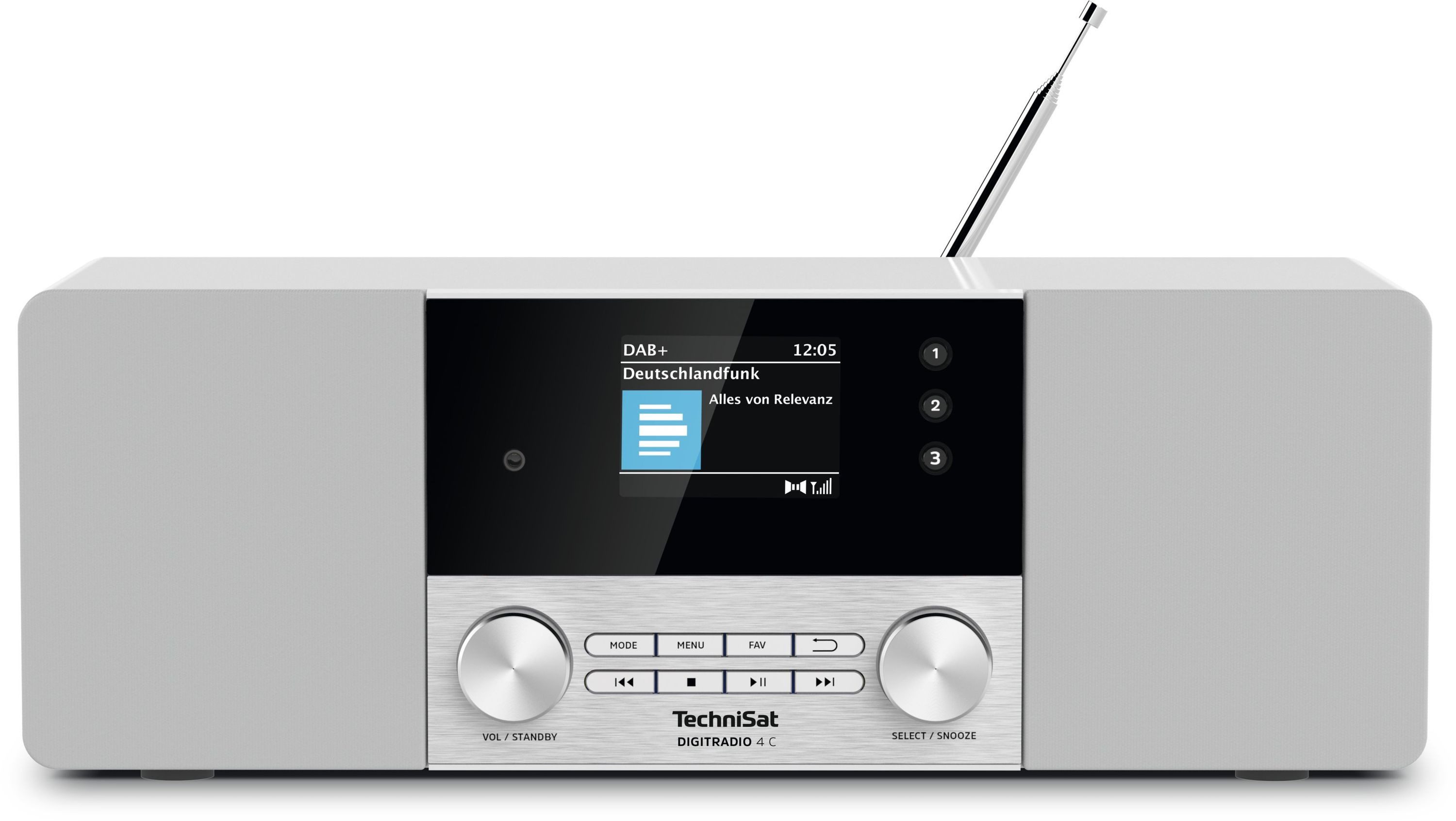 TechniSat DIGITRADIO 4 C Digitalradio (DAB) (Digitalradio (DAB), FM-Tuner mit RDS, 20 W, Bluetooth)