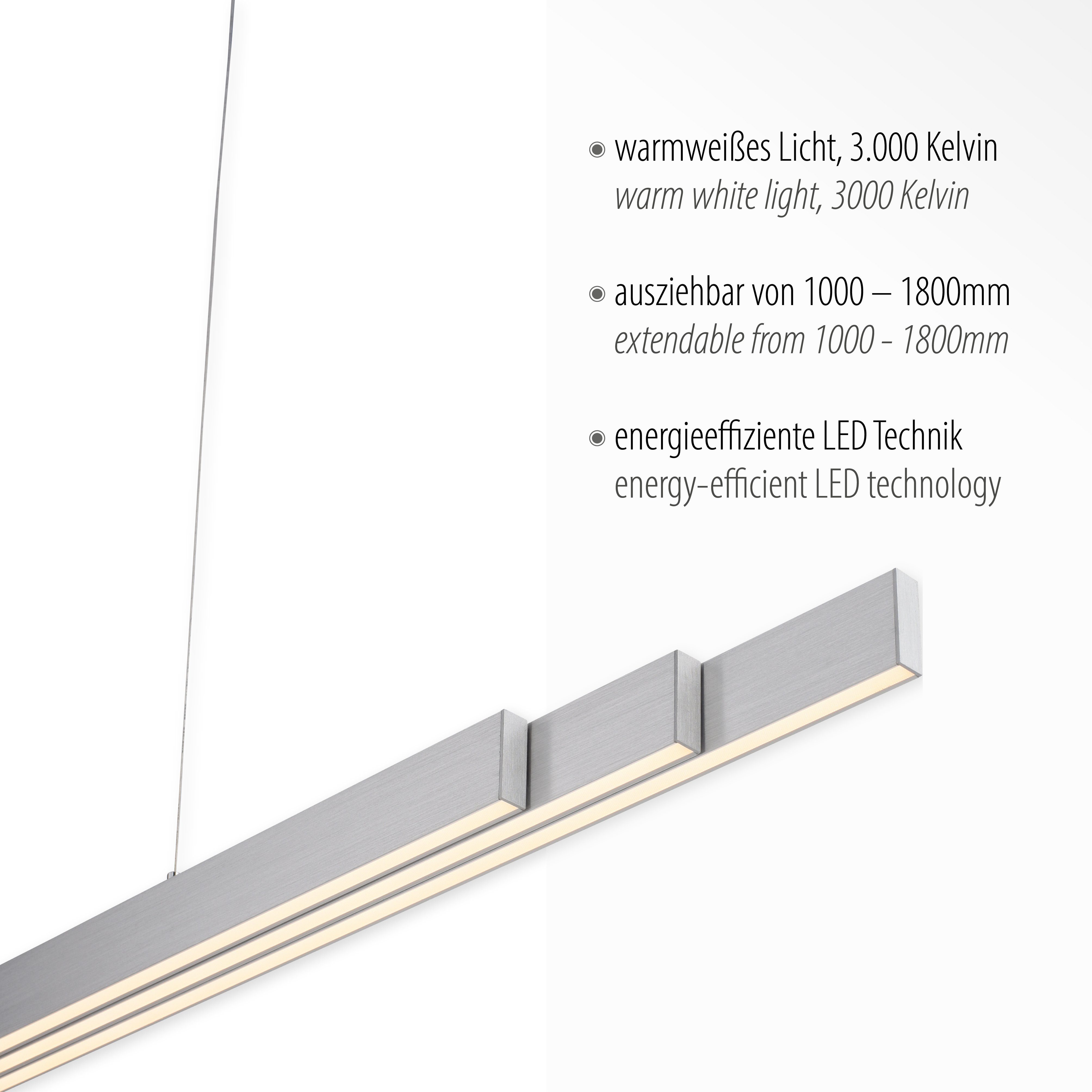 Leuchten Direkt Pendelleuchte LUZI, LED integriert, fest LED Warmweiß