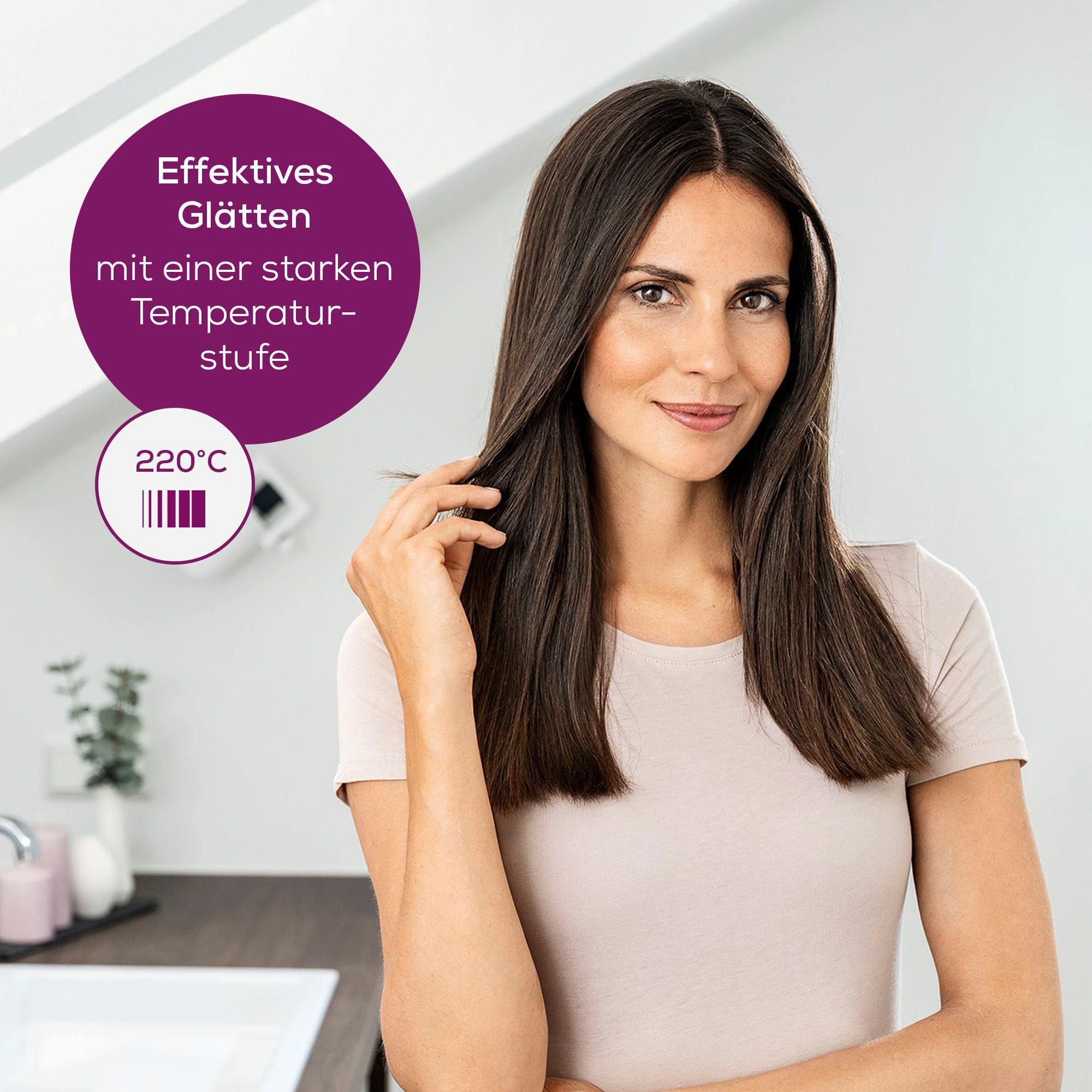 BEURER Glätteisen Haarglätter HS 15 Keramik-Beschichtung