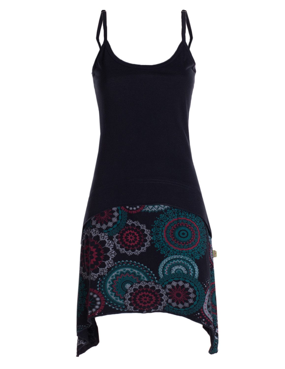 Vishes Sommerkleid Asymmetrisches Damen Sommerkleid aus Baumwolle im Lagenlook Alternative Mode, Boho, Hippie, Ethno, Festival