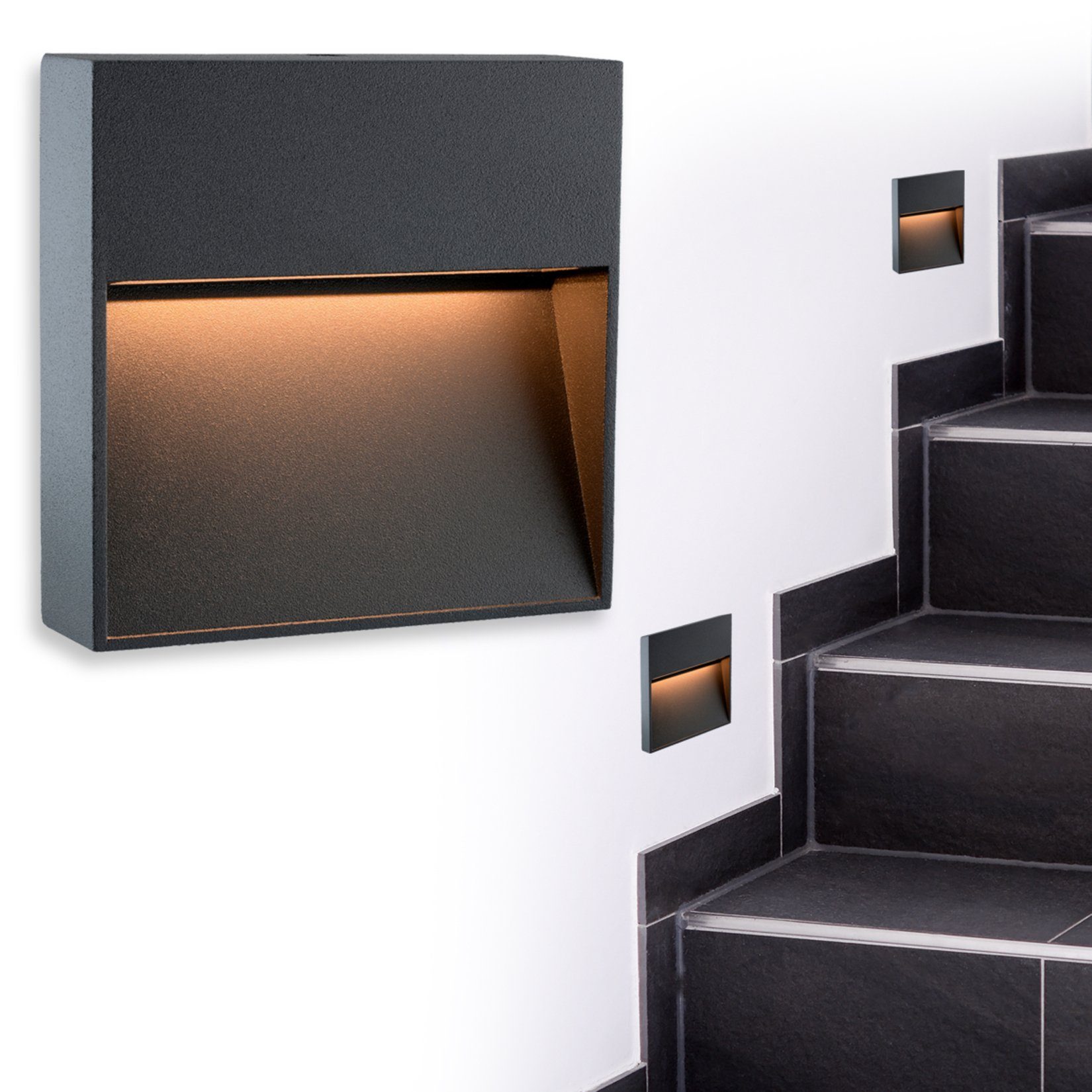 SSC-LUXon LED Aufbaustrahler LED Wand Treppenstufenbeleuchtung günstig online kaufen