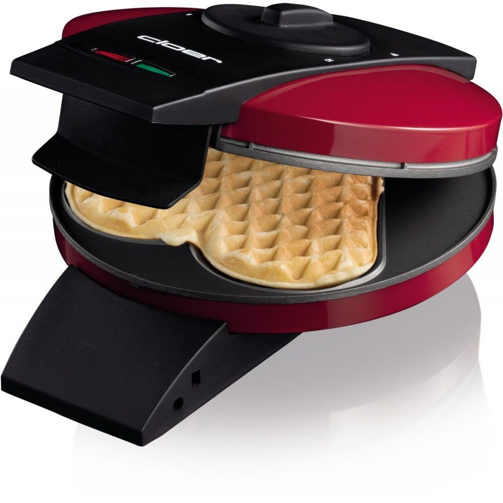 Cloer Waffeleisen 1633V – Waffeleisen – rot