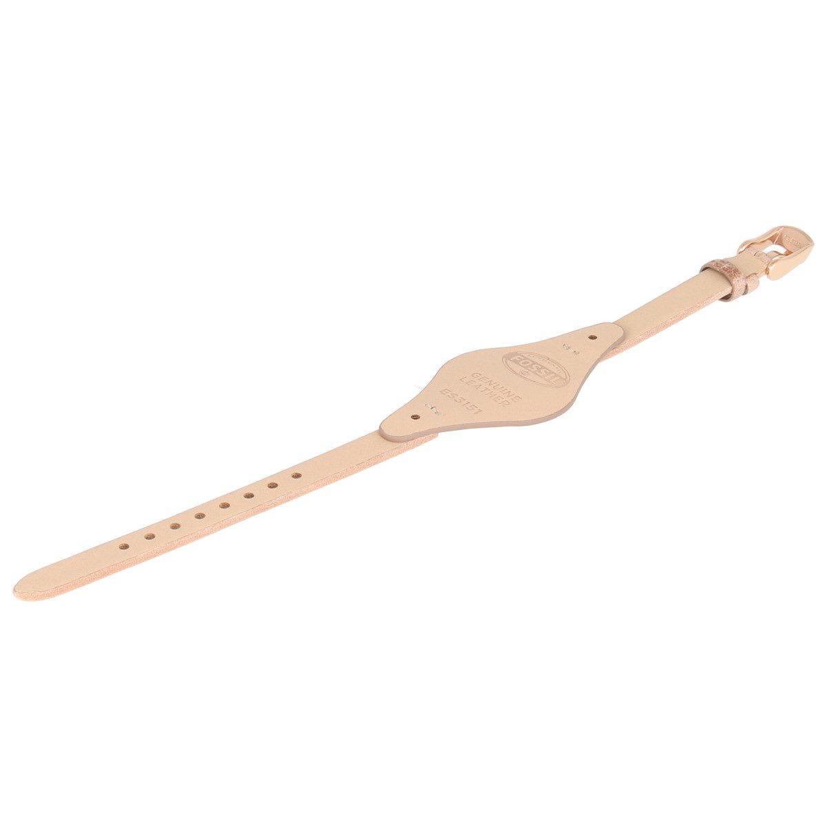 Fossil Uhrenarmband 8mm Leder Beige ES-3151 LB-ES3151