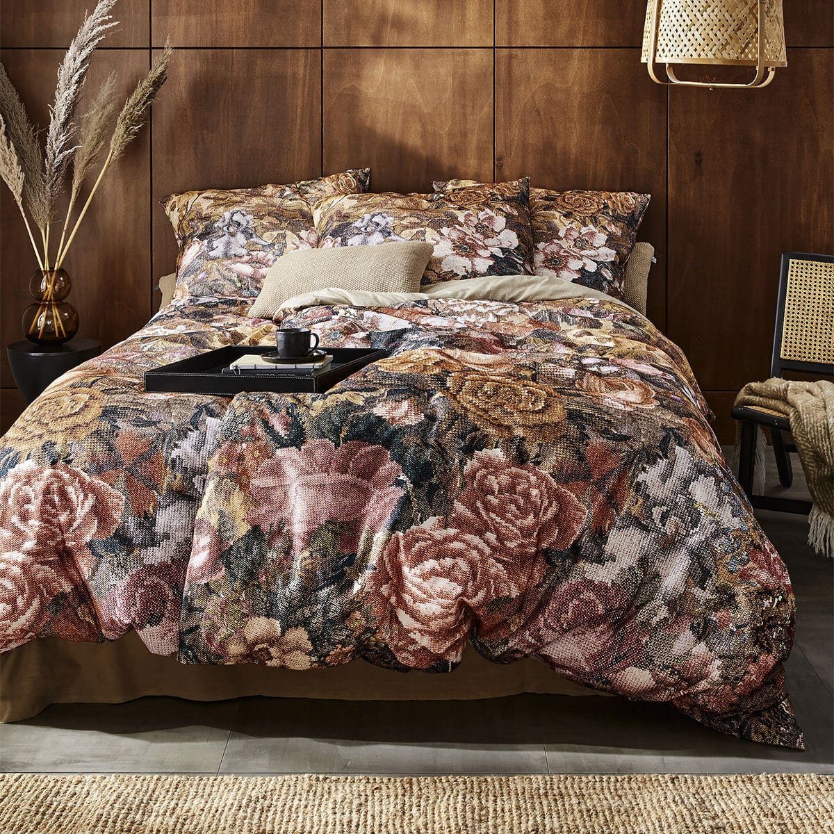 Irisette Bettwäsche Irisette Flausch Cotton Bettwäsche Zobel 8873-50 Blumen Kupfer 135x200, Flausch-Cotton, 2 teilig