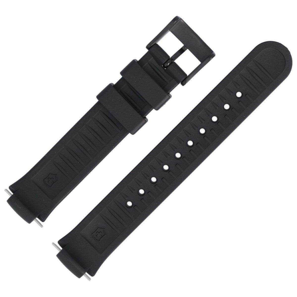 Victorinox Uhrenarmband 13mm Kunststoff Schwarz 2344