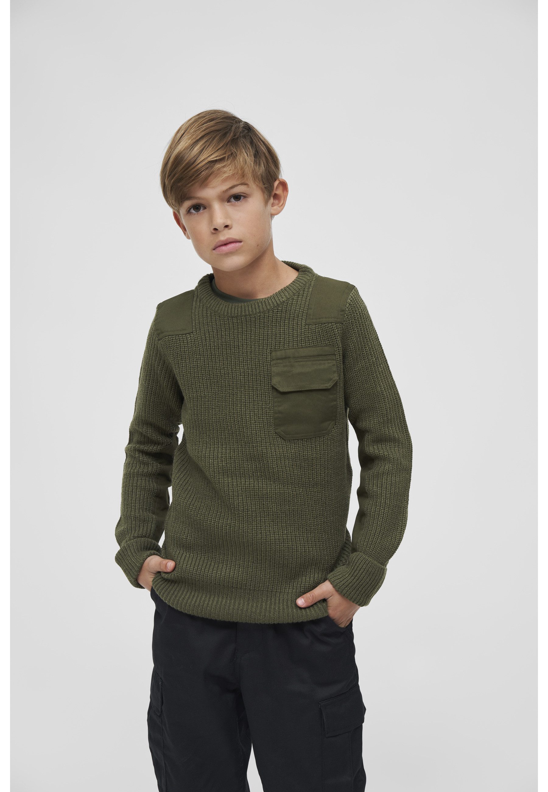 Brandit Longsweatshirt Brandit Unisex Kids BW Pullover (1-tlg)