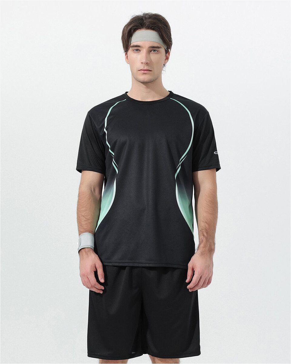 YOUTHUP Sportanzug, Herren Sportanzug mit Farbblock-Design T-Shirt & Shorts Set