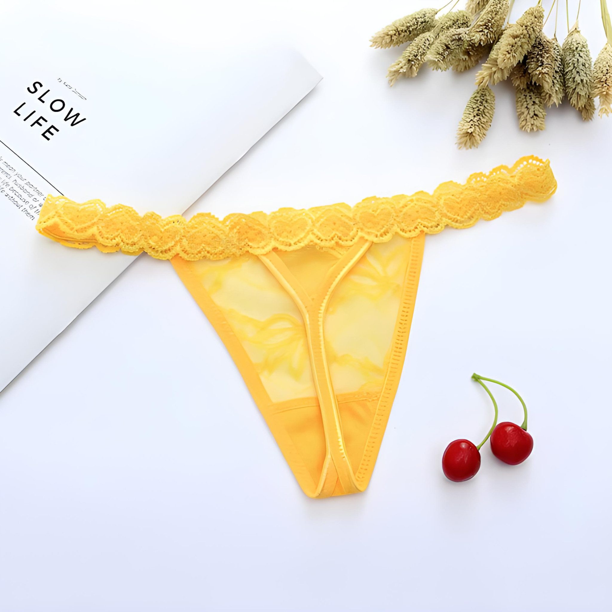 NEXORA Stringtanga Tanga, String, Damenunterwäsche, Spitzenstring, Dessous Onesize mit elastischem Bund, passt sich Ihrem Körper optimal an