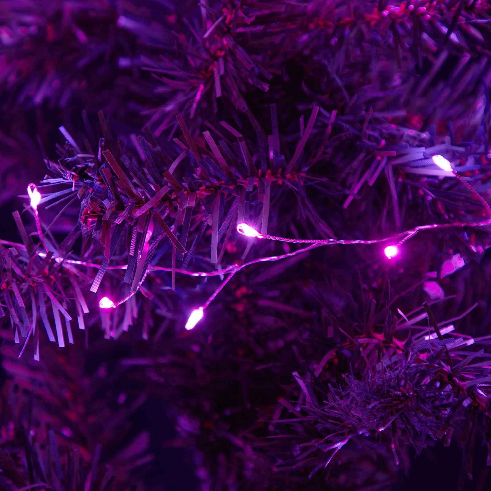 Fest Fernbedienung, für Weihnachten USB, Deko 3M/6M, LED-Lichterkette wasserdicht, Garten Timer, Rosa dimmbar, Hochzeit Rosnek Party,