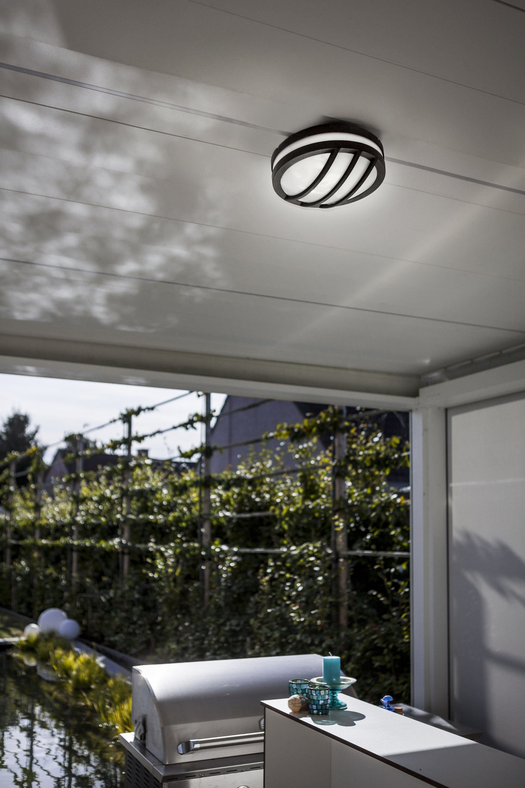 LUTEC fest Seine, integriert LED ECO-LIGHT LED Außen-Wandleuchte